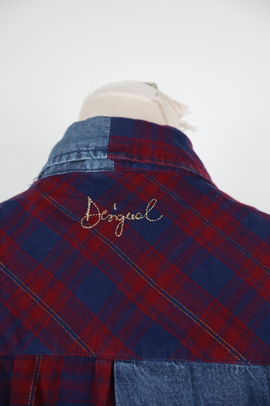 DESIGUAL VESTITO ABITO MANICHE LUNGHE DONNA TG. L WOMAN CASUAL VINTAGE DRESS