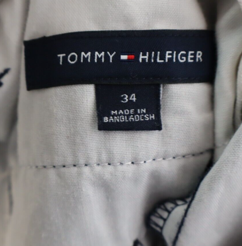 TOMMY HILFIGER PANTALONI BERMUDA UOMO TG. 34 MAN PANTS CASUAL VINTAGE COTONE