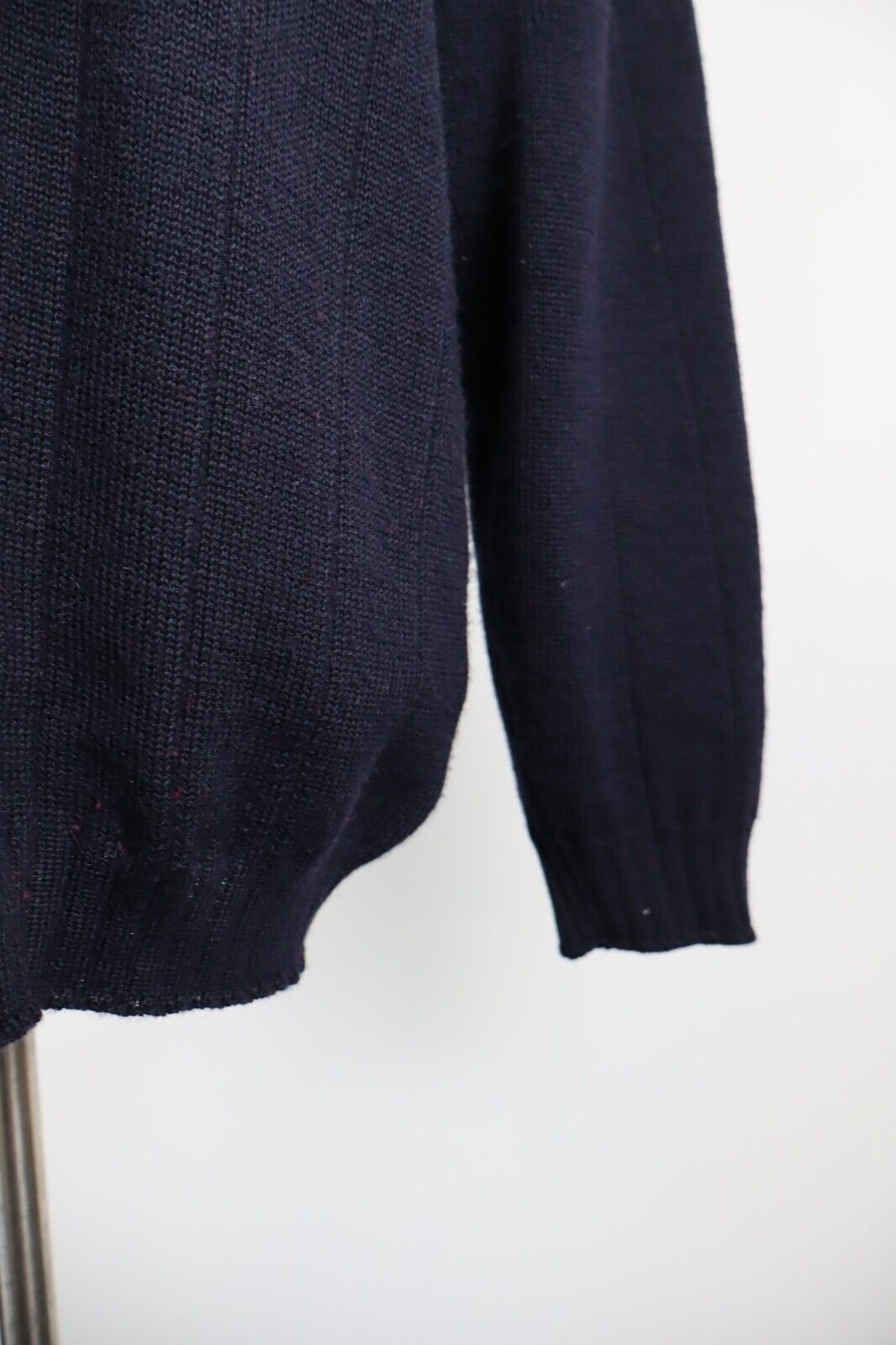 NAVIGARE MAGLIONE CON ZIP UOMO Tg. M MAN SWEATER CASUAL VINTAGE LANA WOOL