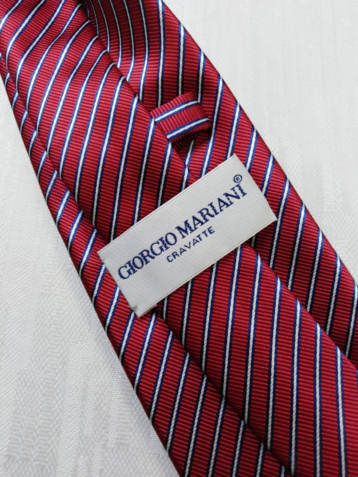 GIORGIO MARIANI 100% SETA SILK TIE CRAVATTA NECKTIE ITALY VINTAGE SELF TIPPED