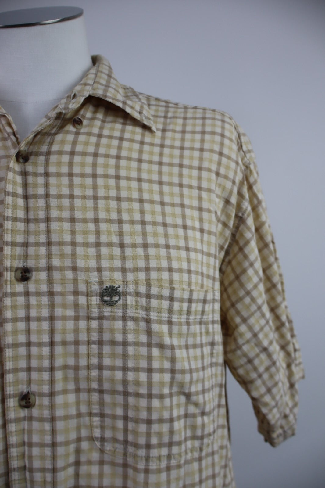 TIMBERLAND CAMICIA UOMO TG M MAN SHIRT CASUAL VINTAGE COTONE COTTON