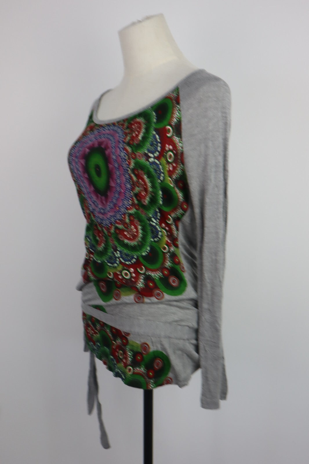 DESIGUAL MAGLIA DONNA TG. 48 WOMAN T-SHIRT CASUAL VINTAGE COTONE