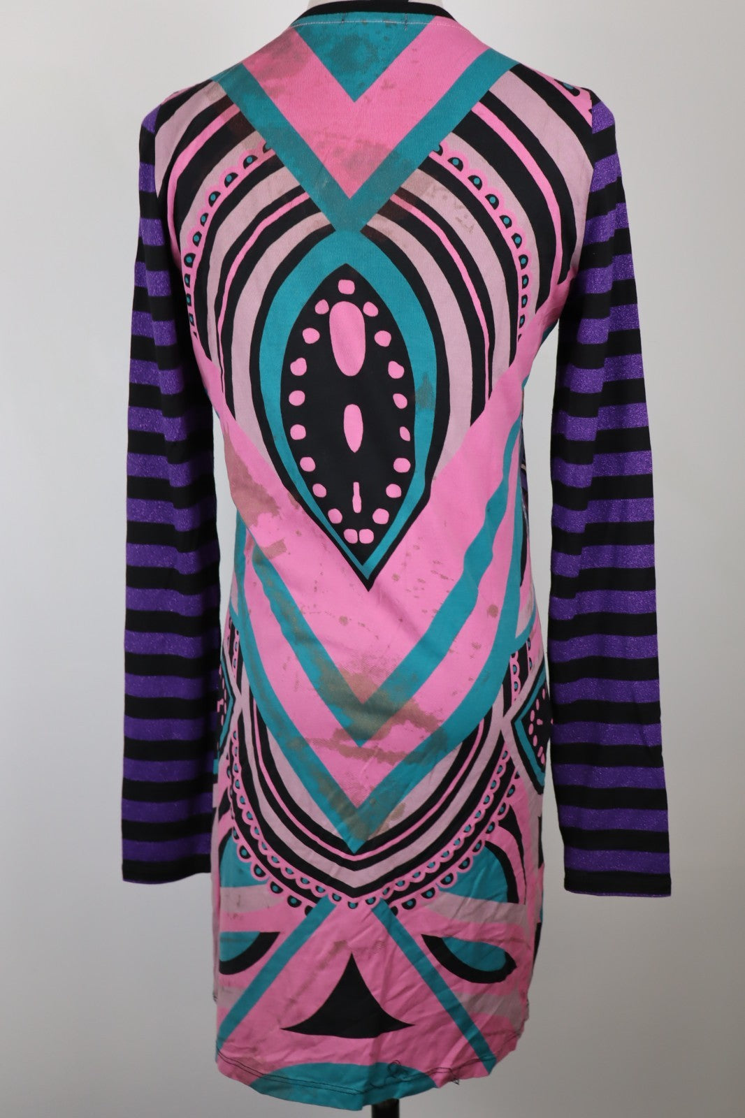 CUSTO BARCELONA VESTITO ABITO DONNA TG S WOMAN CASUAL VINTAGE DRESS MANICA LUNGA