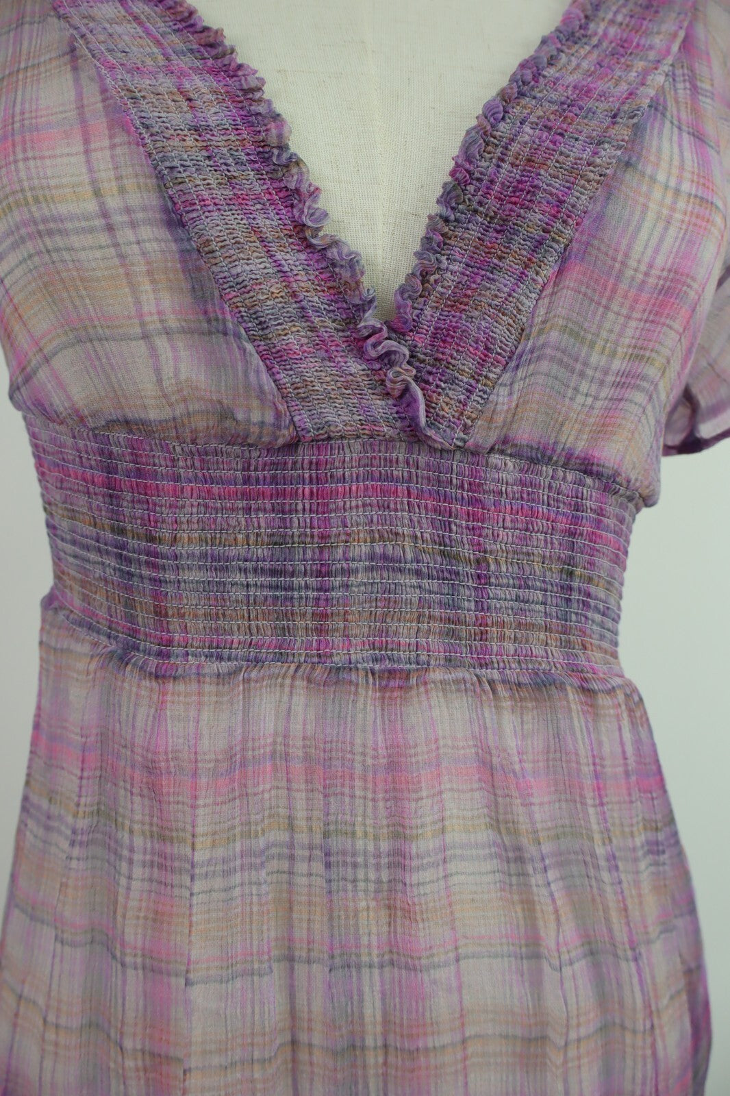 MAX & CO VESTITO ABITO VELATO DONNA WOMAN TG S DRESS CASUAL VINTAGE