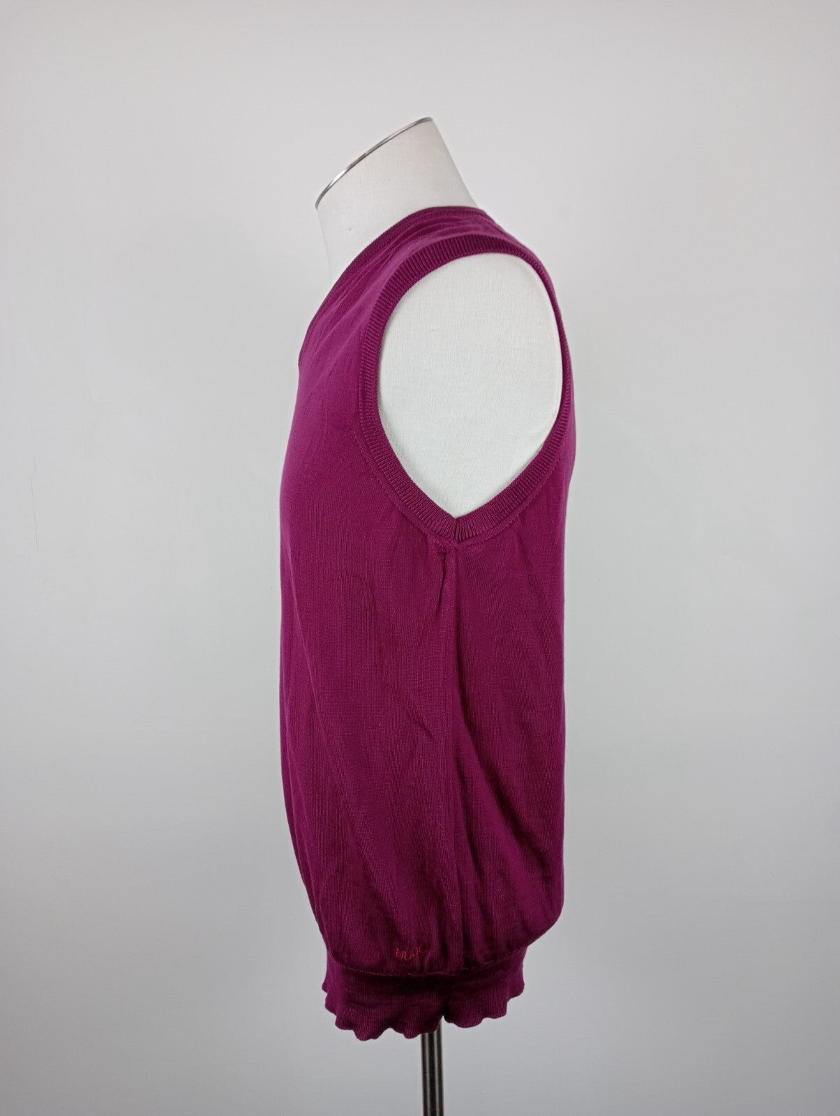 HUGO BOSS MAGLIONE SMANICATO GILET UOMO Tg. XL MAN SWEATER CASUAL VINTAGE LANA