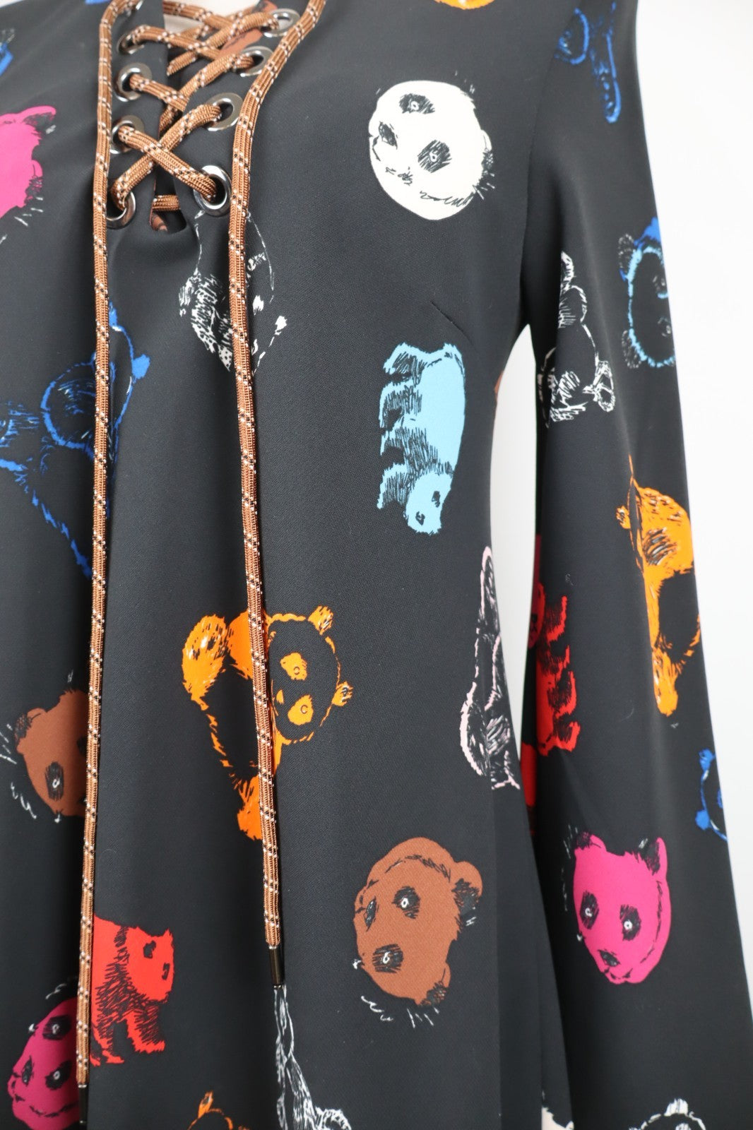 SPORTMAX CODE VESTITO ABITO DONNA TG. 38 WOMAN CASUAL VINTAGE DRESS ANIMALIER