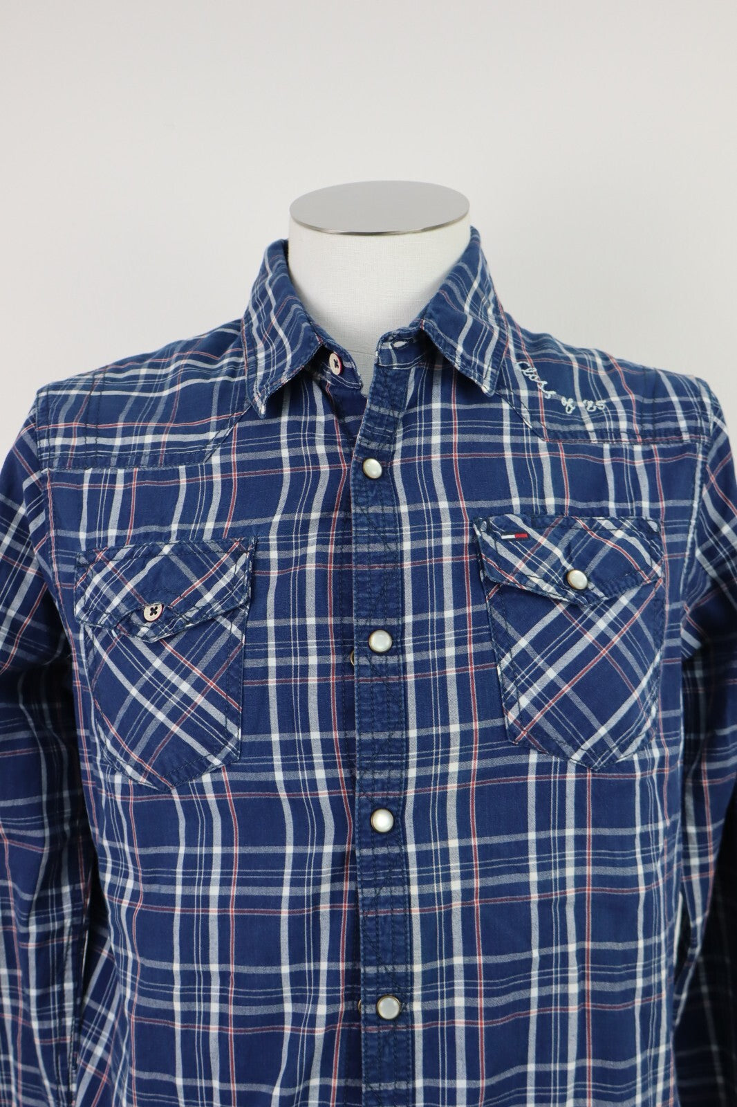 TOMMY HILFIGER CAMICIA UOMO TG. M MAN CASUAL SHIRT VINTAGE SHIRT COTONE COTTON