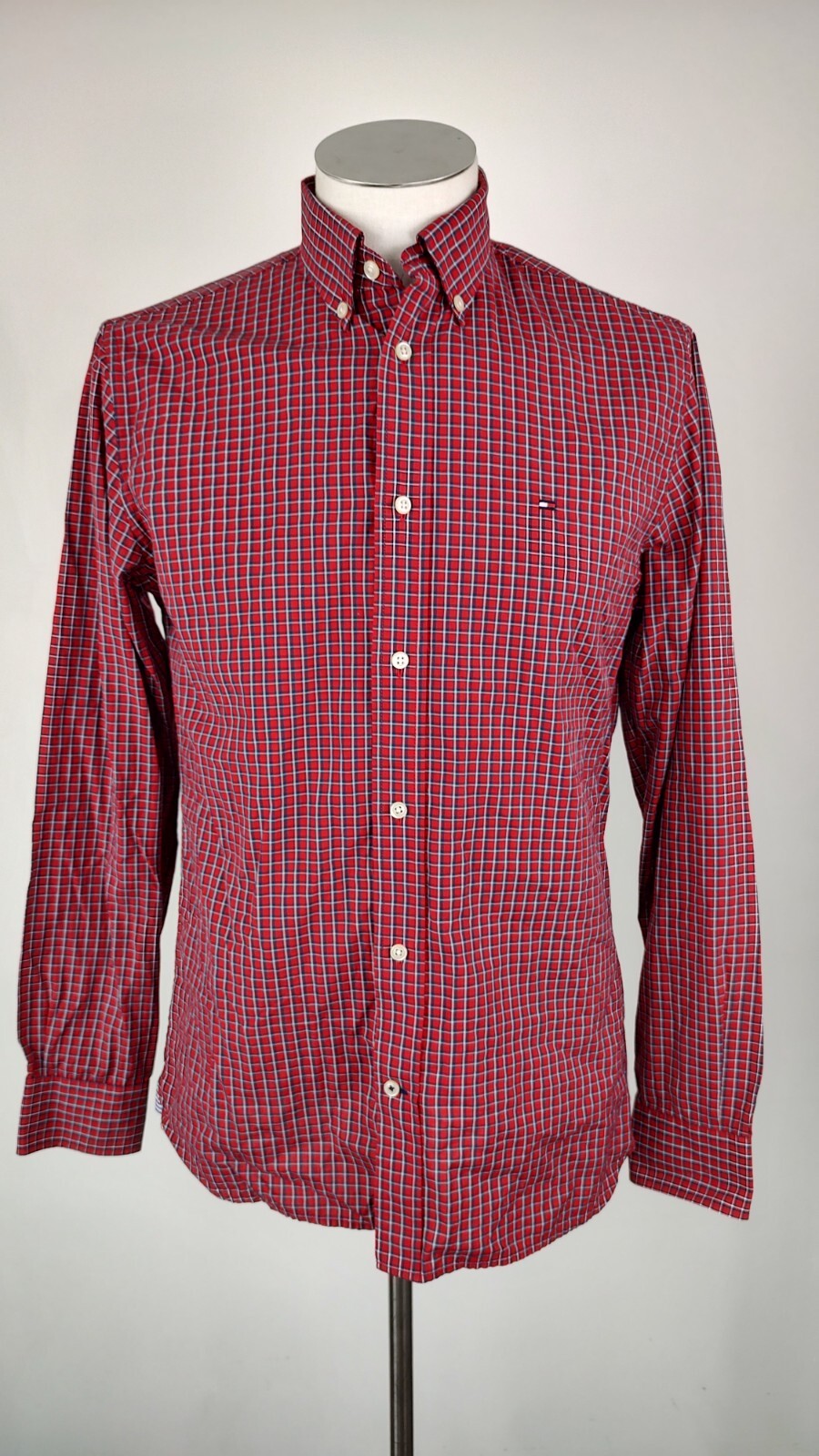 TOMMY HILFIGER CAMICIA UOMO COTONE TG. S MAN CASUAL VINTAGE SHIRT