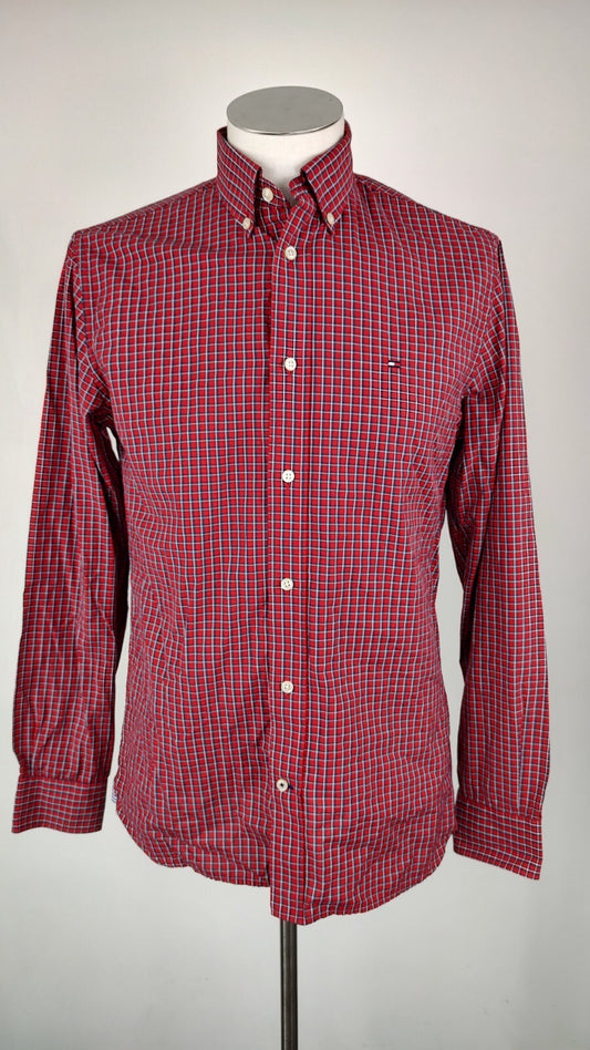 TOMMY HILFIGER CAMICIA UOMO COTONE TG. S MAN CASUAL VINTAGE SHIRT