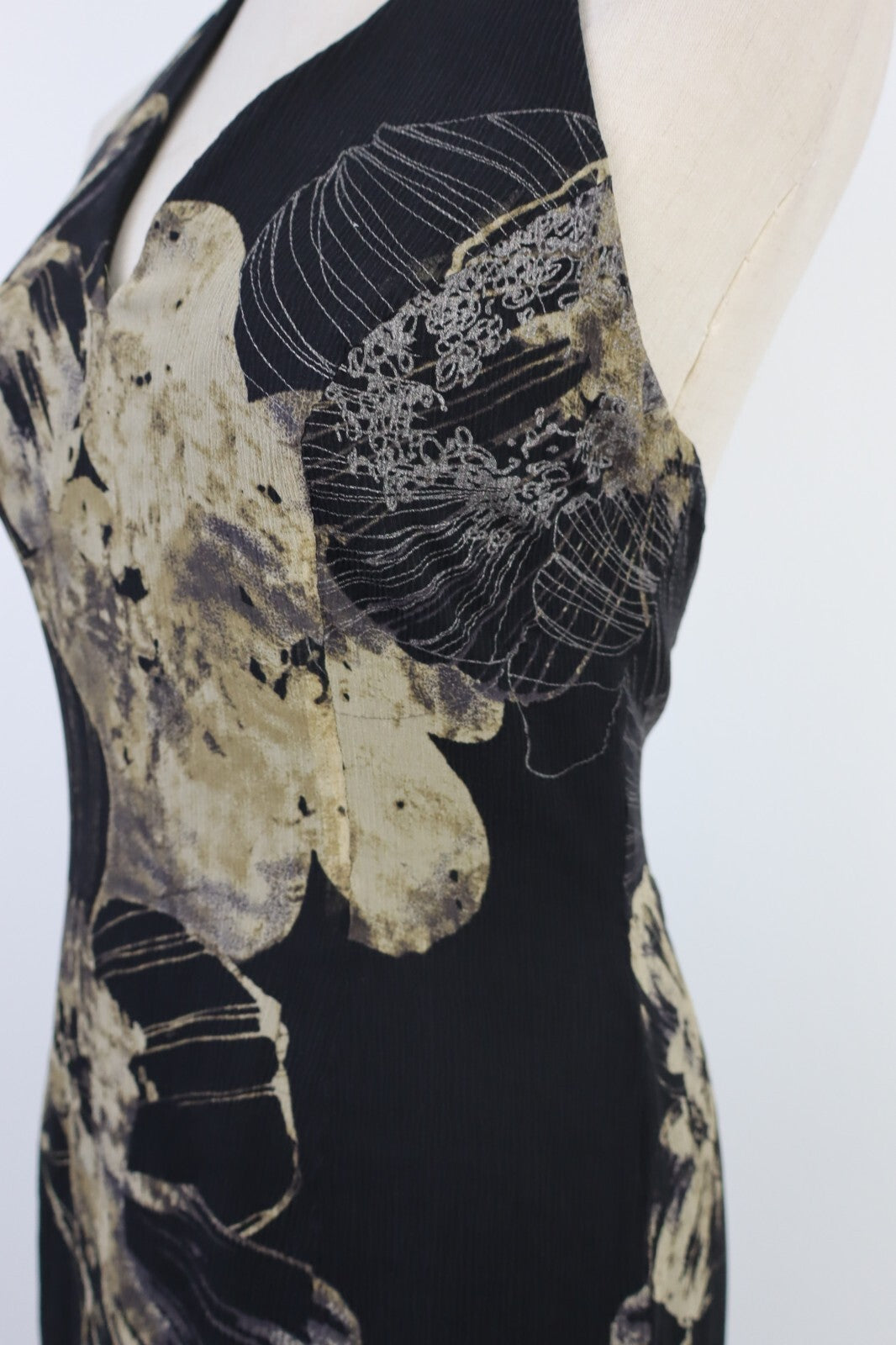 VERA MONT VESTITO DONNA TG 38 WOMAN RETRO' LUXURY VINTAGE CHIFFON Y2K 2000'S