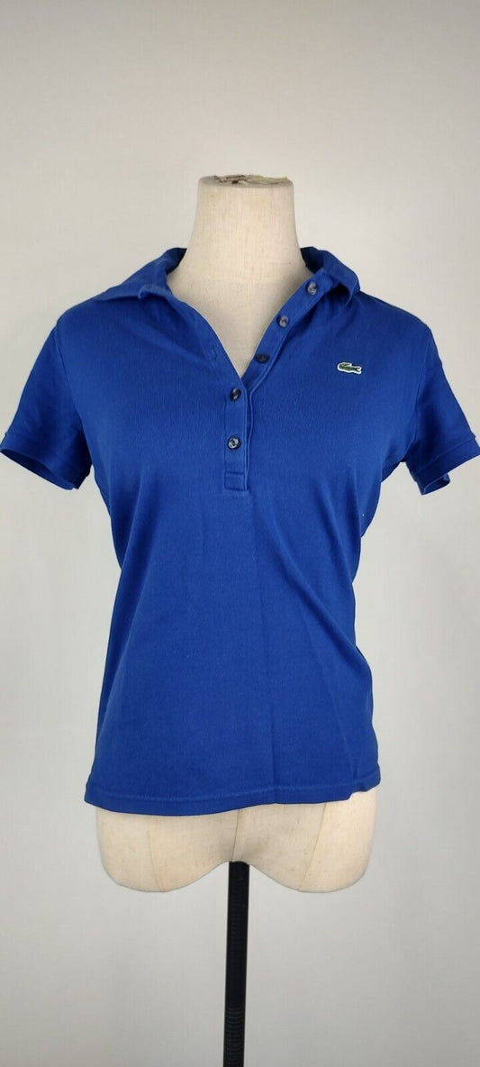 LACOSTE POLO MAGLIA DONNA COTONE TG. 40 WOMAN SHIRT CASUAL VINTAGE COTTON