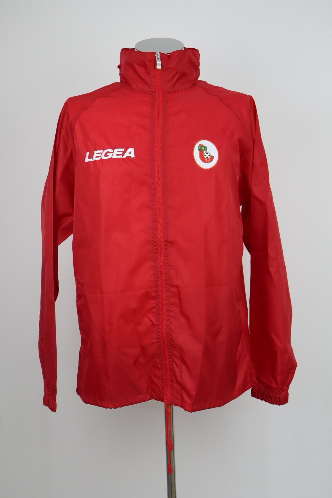 LEGEA TURRIS GIUBBINO IMPERMEABILE CALCIO UOMO TG L MAN SPORT JACKET SOCCER