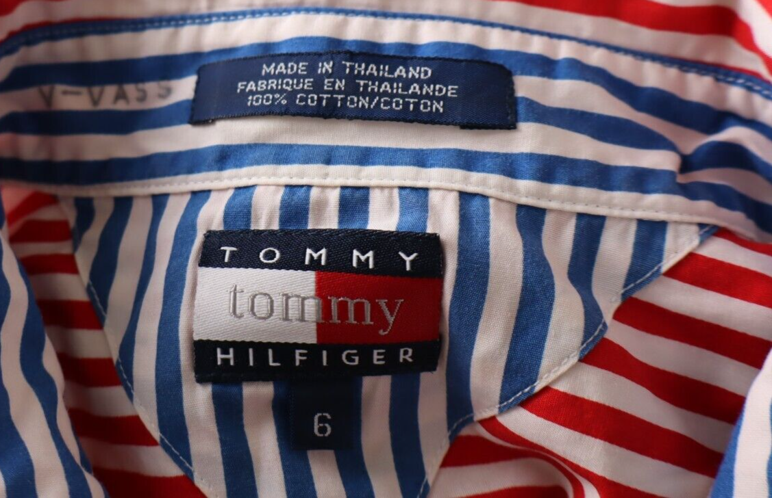 TOMMY HILFIGER CAMICIA  DONNA TG. 6 WOMAN SHIRT CASUAL VINTAGE COTONE