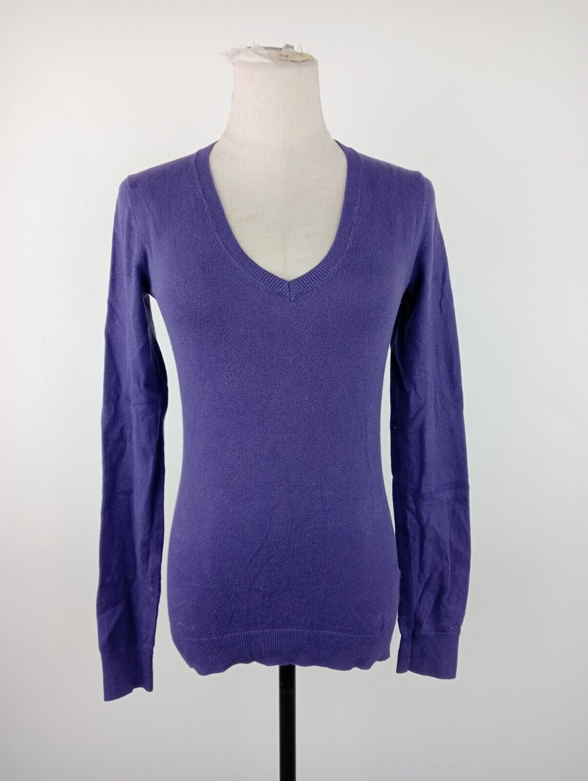 TOMMY HILFIGER MAGLIONE COTONE DONNA Tg. XS WOMAN CASUAL SWEATER MADE ITALY