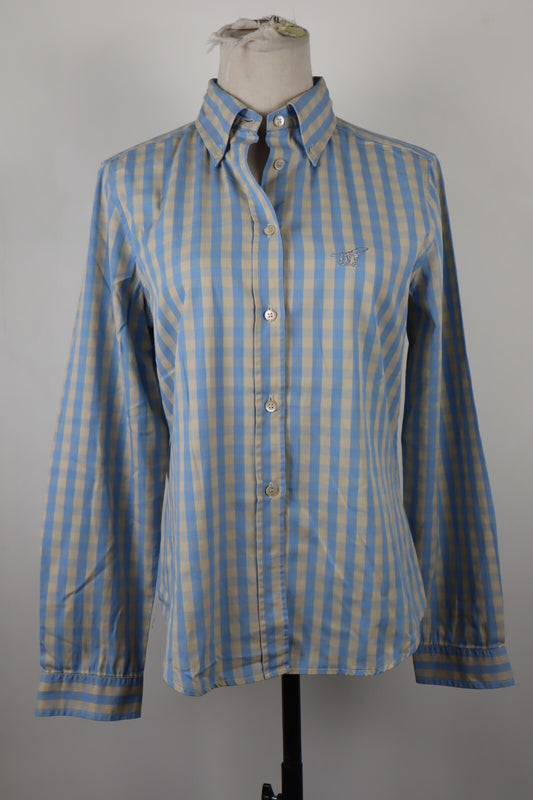 HENRY COTTON'S CAMICIA DONNA TG. 44 WOMAN CASUAL VINTAGE SHIRT COTONE COTTON