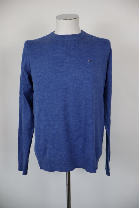 TOMMY HILFIGER MAGLIONE VINTAGE UOMO COTONE Tg. L MAN COTTON SWEATER CASUAL