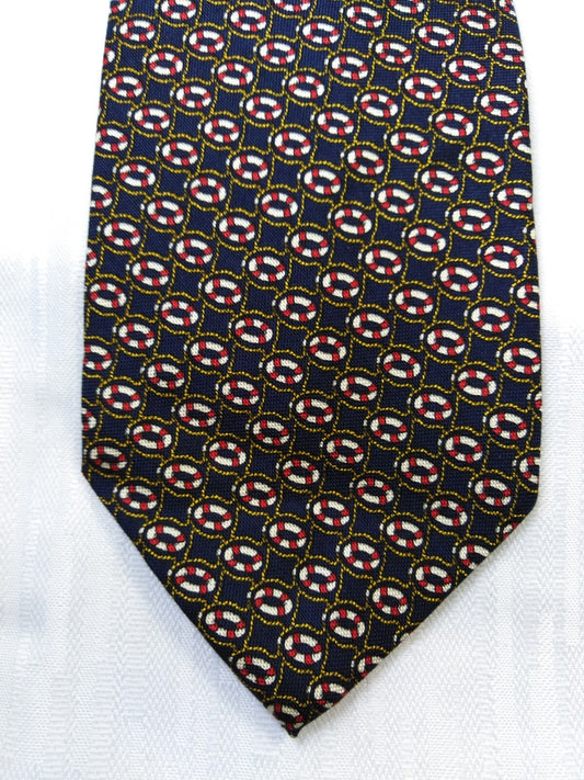 ALBERTO MUCCIOLO 100% SETA SILK TIE CRAVATTA NECKTIE ITALY VINTAGE