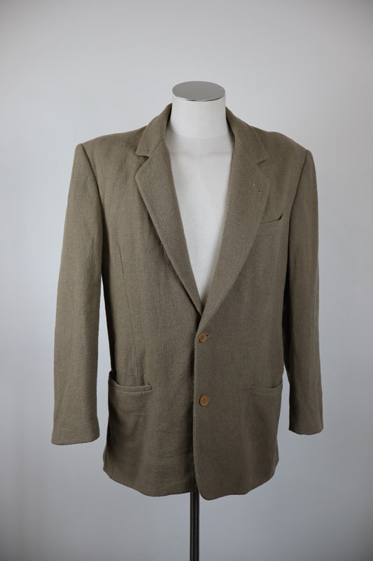 BYBLOS GIACCA BLAZER UOMO Tg L MAN VINTAGE JACKET LANA WOOL
