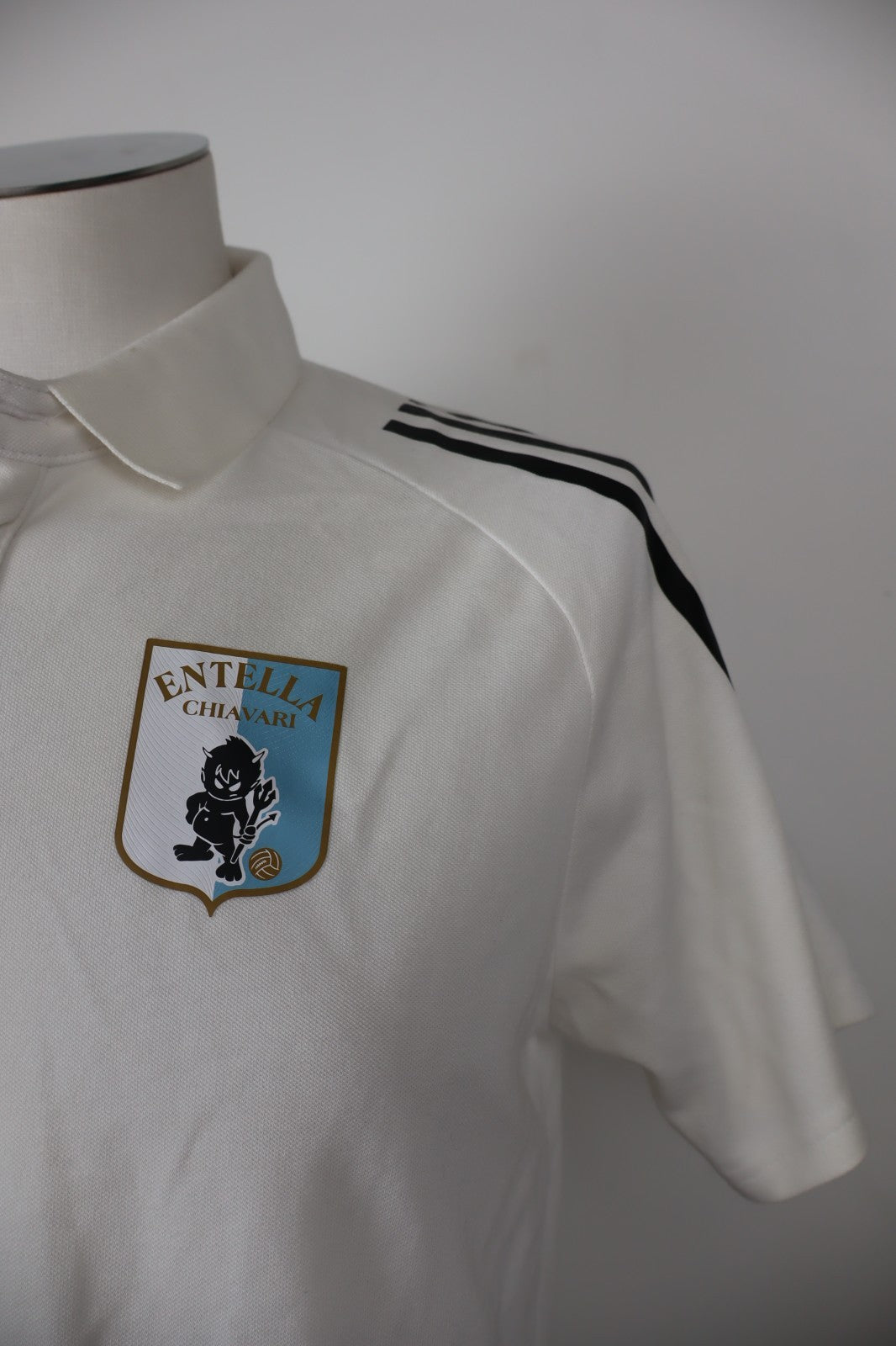 ADIDAS ENTELLA CHIAVARI CALCIO MAGLIA POLO UOMO TG M MAN SHIRT CASUAL VINTAGE