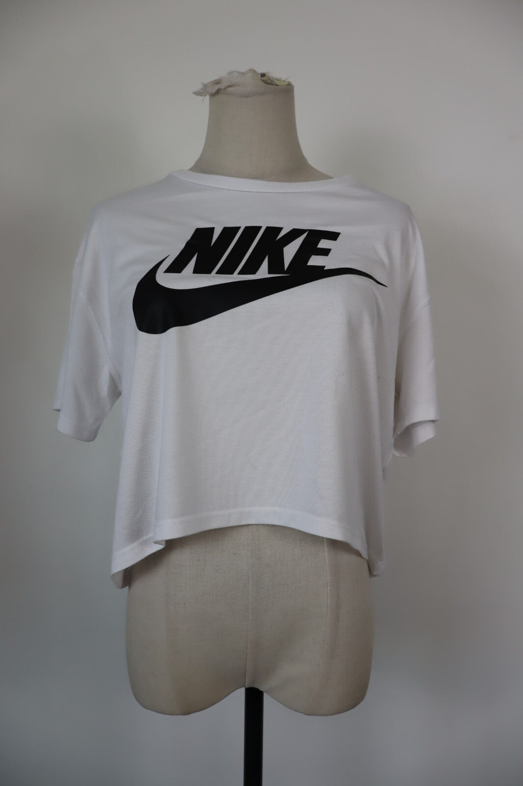 NIKE MAGLIA DONNA COTONE TG. L WOMAN CASUAL VINTAGE T-SHIRT CROP TOP