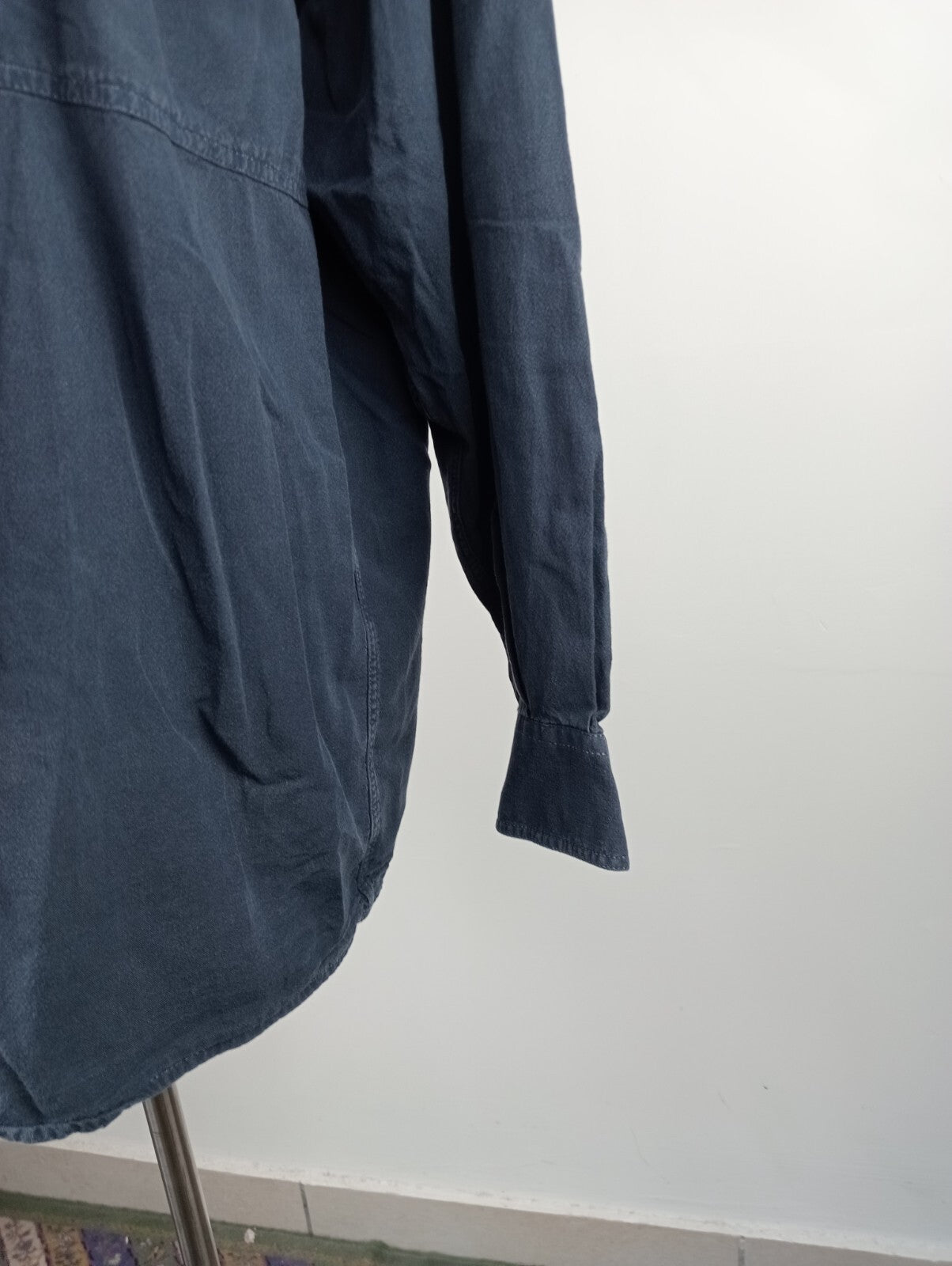 TRUSSARDI JEANS CAMICIA UOMO TG. L MAN CASUAL VINTAGE SHIRT COTONE ITALY