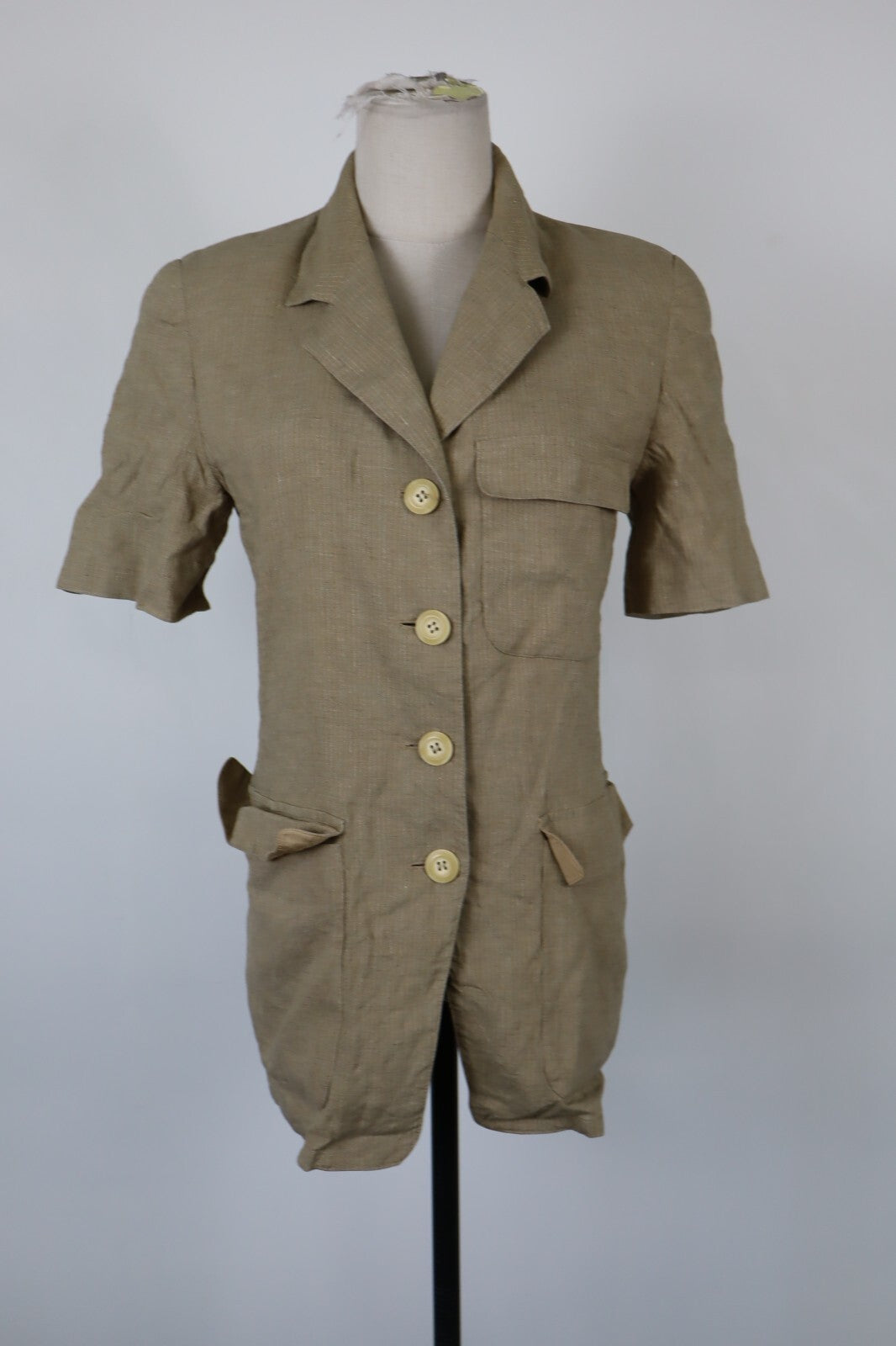 MAX & CO BLAZER GIACCA LINO DONNA Tg 42 WOMAN CASUAL VINTAGE JACKET