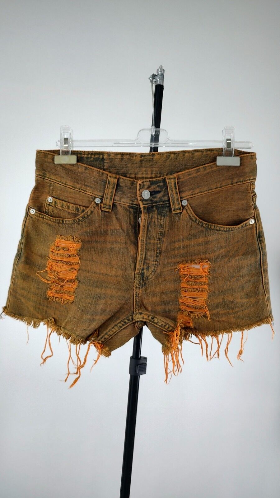 LEVI'S PANTALONCINO DENIM JEANS DONNA TG W31 WOMAN VINTAGE SHORTS