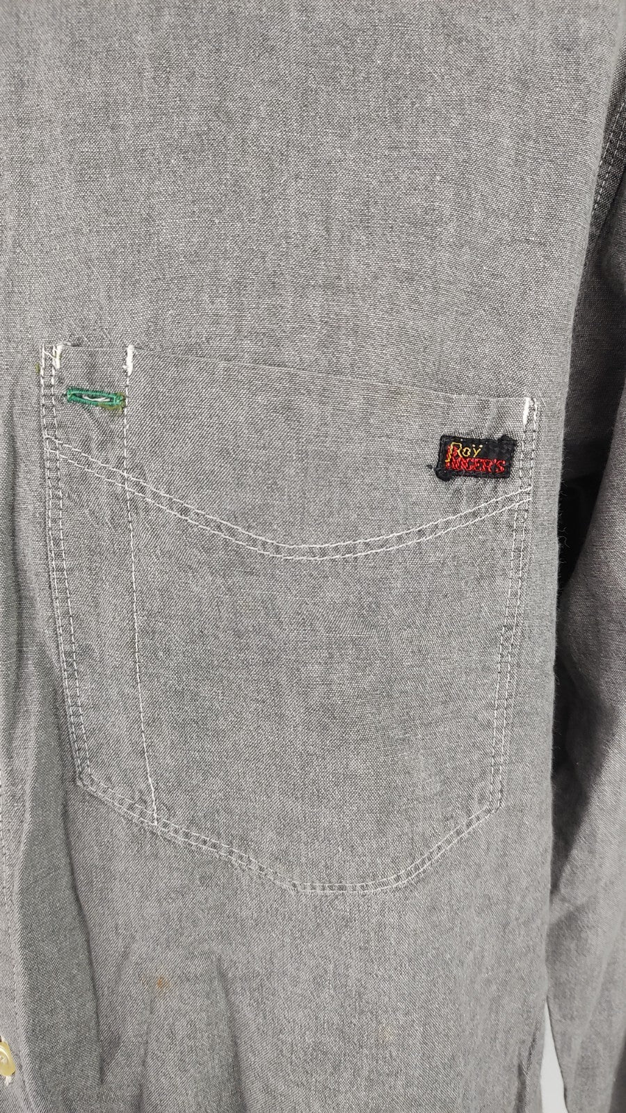 ROY ROGER'S CAMICIA UOMO TG M MAN CASUAL VINTAGE SHIRT COTONE COTTON