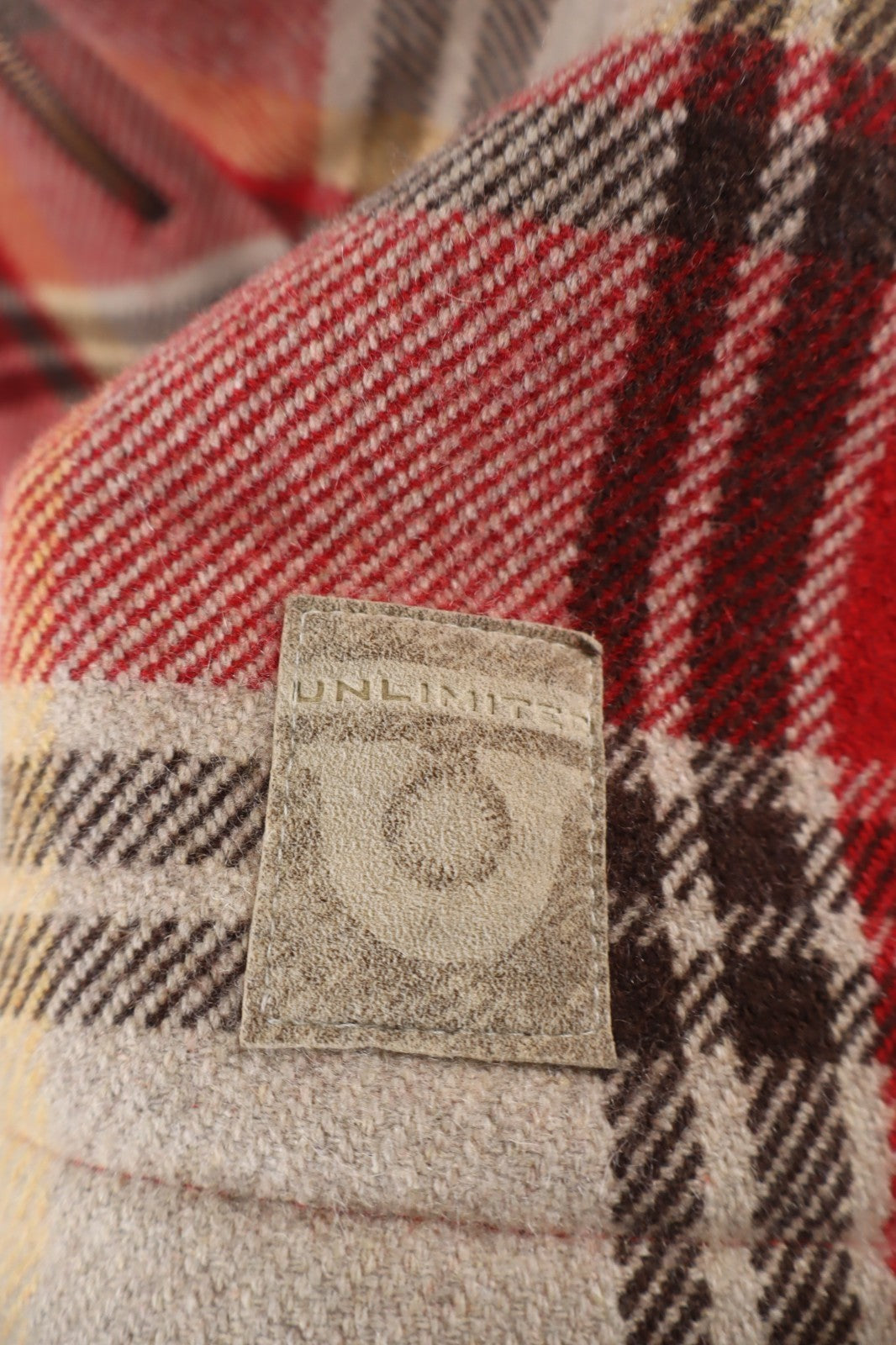 UNLIMITED CAPPOTTO LANA WOOL GIACCA DONNA TG S WOMAN COAT VINTAGE TARTAN