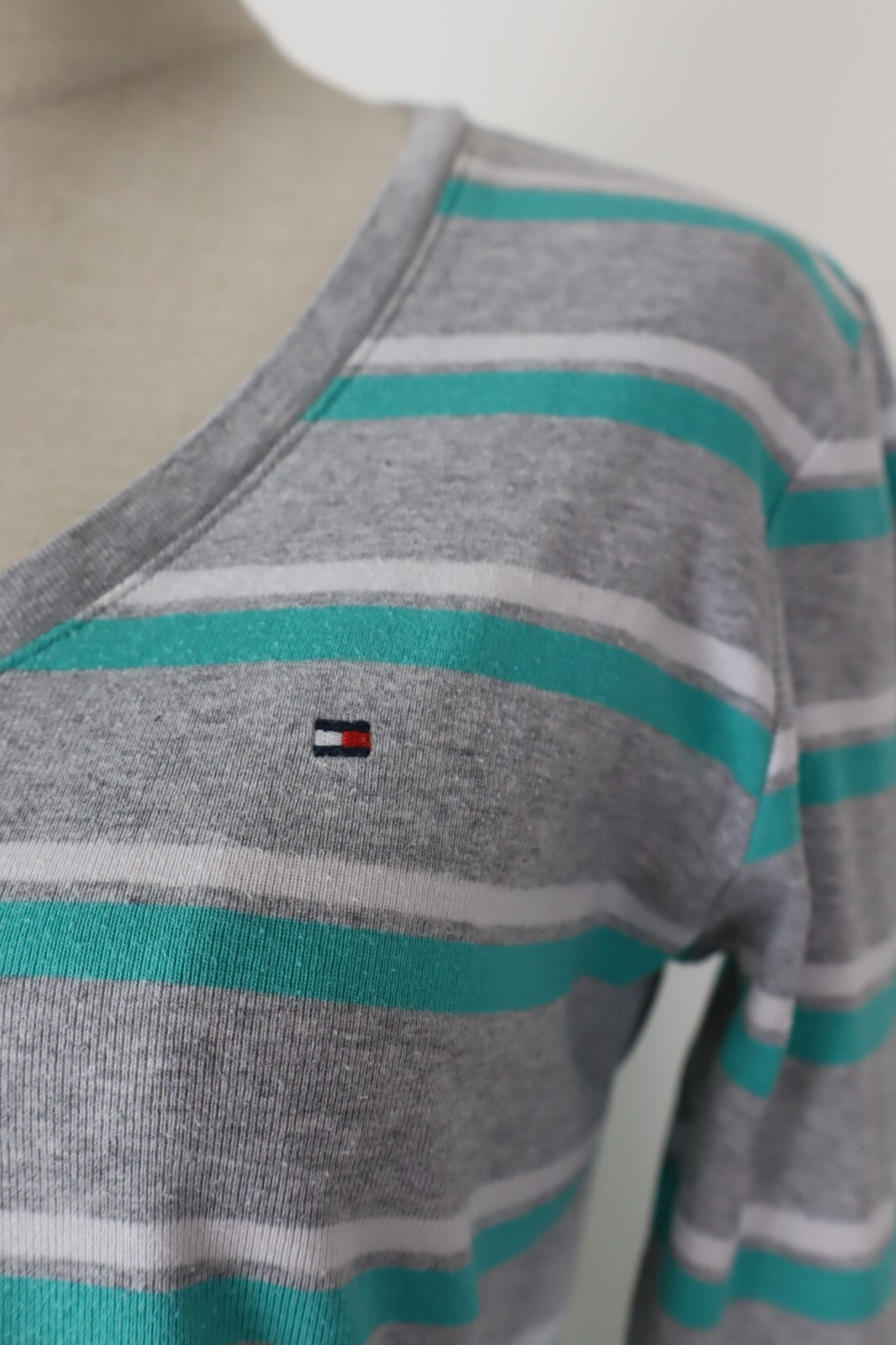 TOMMY HILFIGER MAGLIA DONNA TG. M  WOMAN CASUAL VINTAGE T-SHIRT TOP COTONE