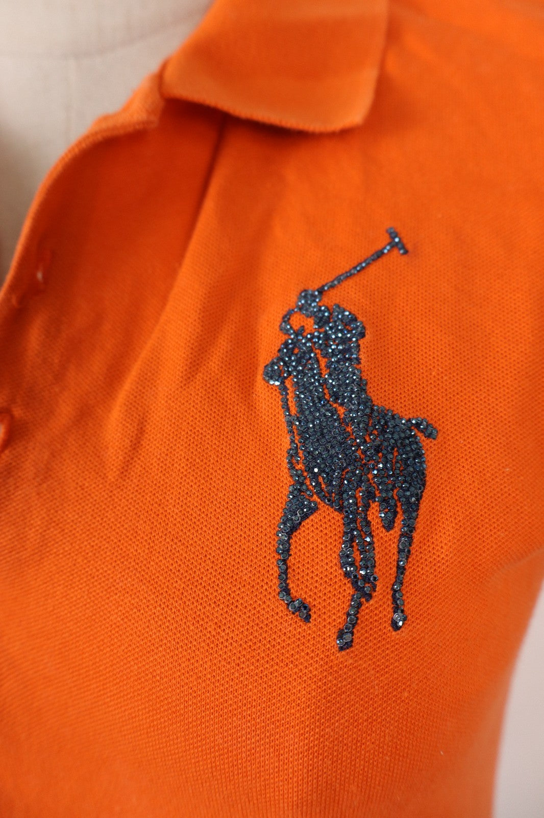 RALPH LAUREN POLO MAGLIA DONNA TG. S WOMAN SHIRT CASUAL VINTAGE LOGO RICAMATO