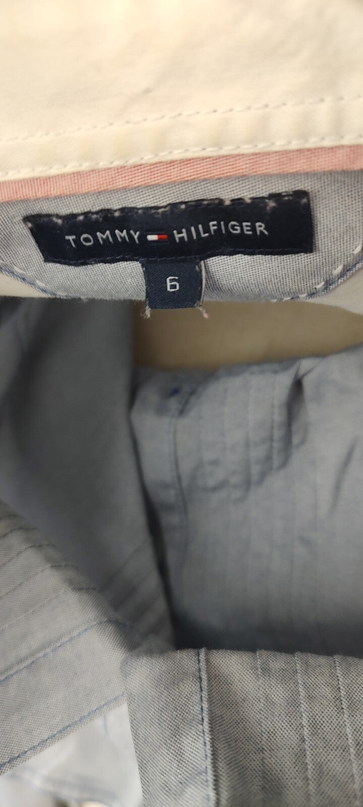 TOMMY HILFIGER CAMICIA DONNA COTONE TG. 6 WOMAN COTTON SHIRT CASUAL VINTAGE