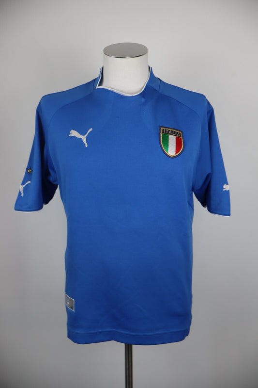 PUMA ITALIA MAGLIA CALCIO UOMO Tg M SOCCER JERSEY SPORT VINTAGE 2003