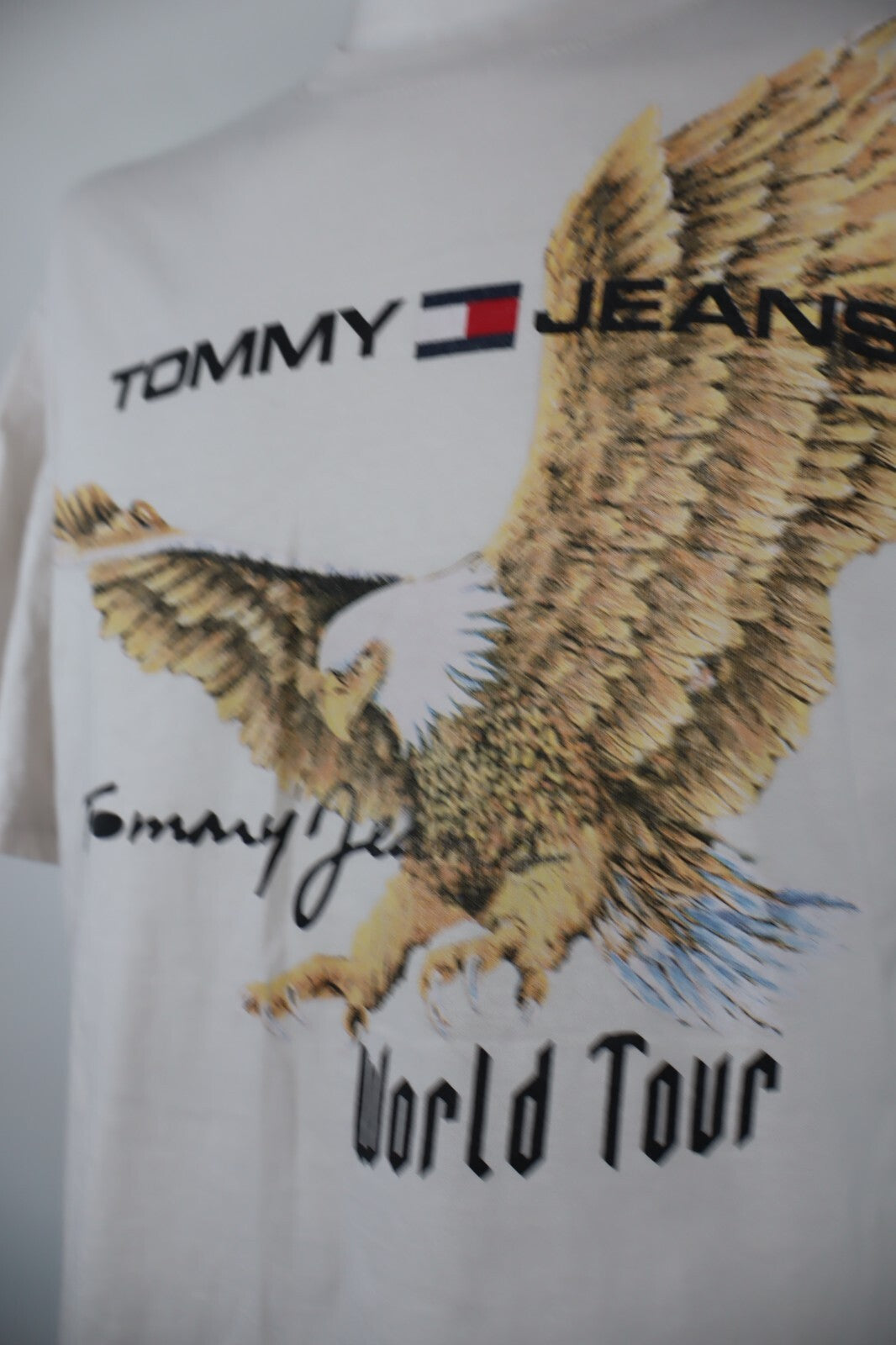 TOMMY HILFIGER JEANS MAGLIA UOMO TG. S MAN T-SHIRT VINTAGE CASUAL COTONE