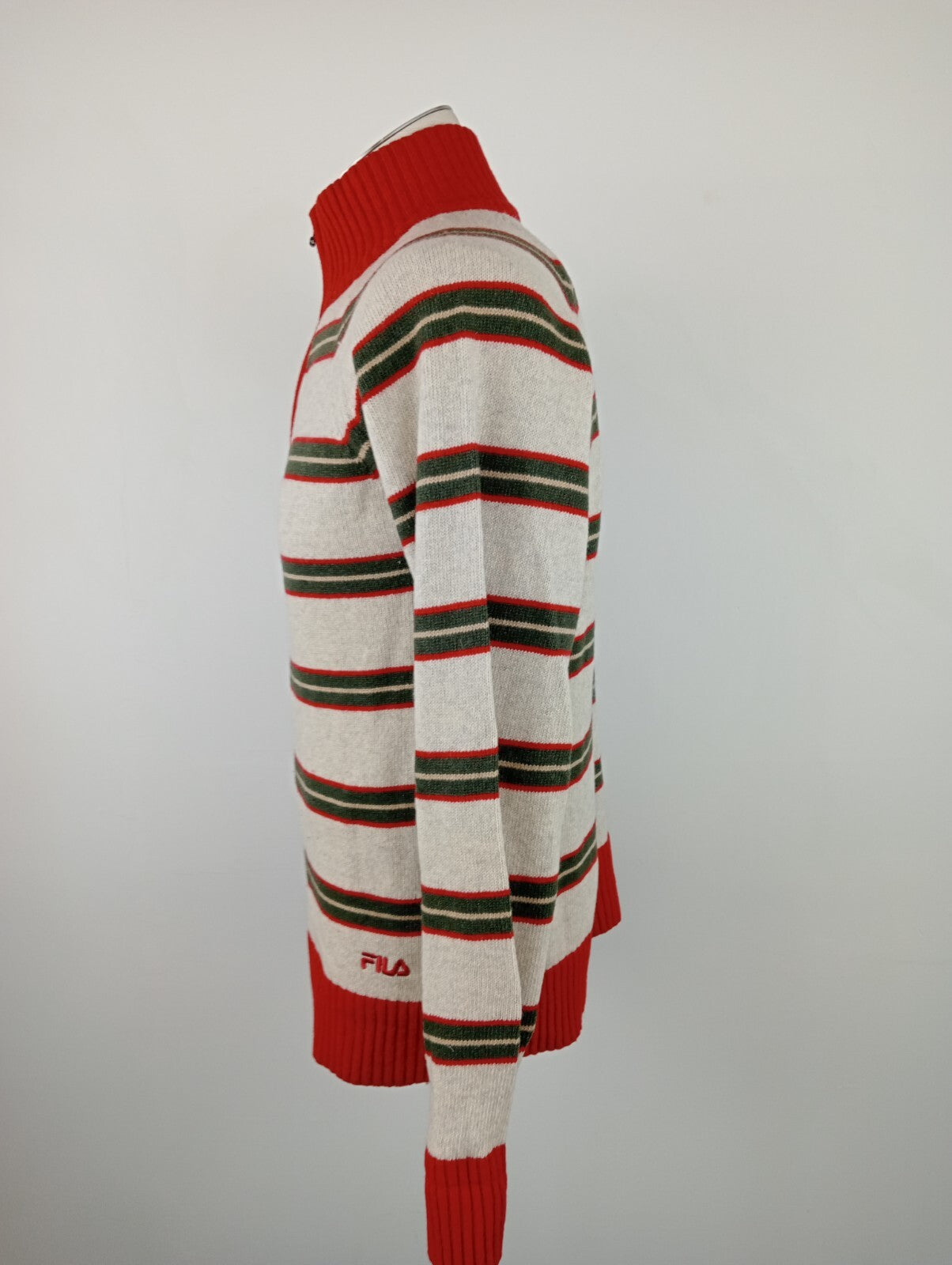 FILA MAGLIONE LANA WOOL UOMO TG 44 MAN SWEATER CASUAL VINTAGE MADE ITALY