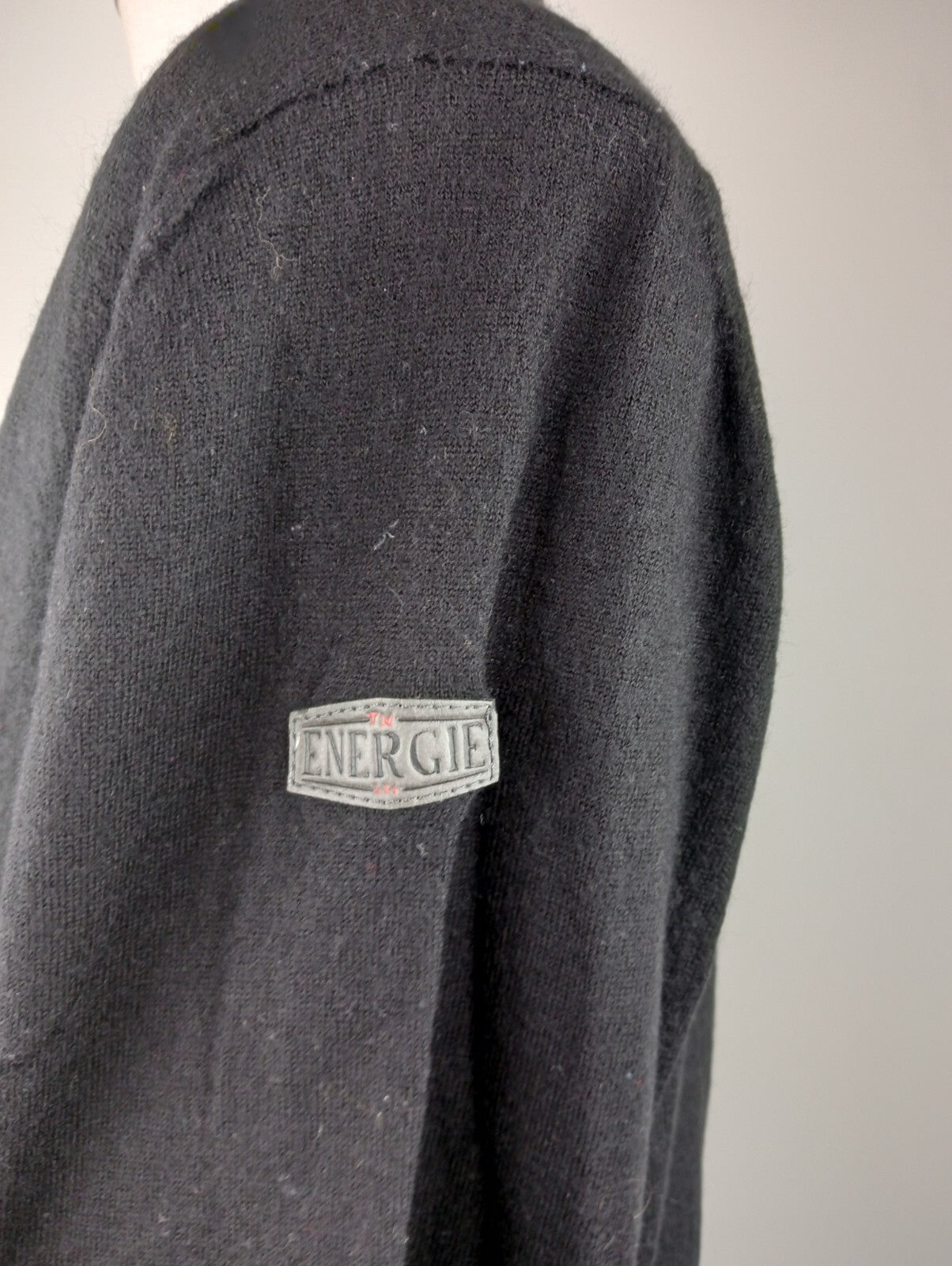 ENERGIE CARDIGAN MAGLIONE LANA WOOL UOMO TG 2XL MAN SWEATER CASUAL VINTAGE