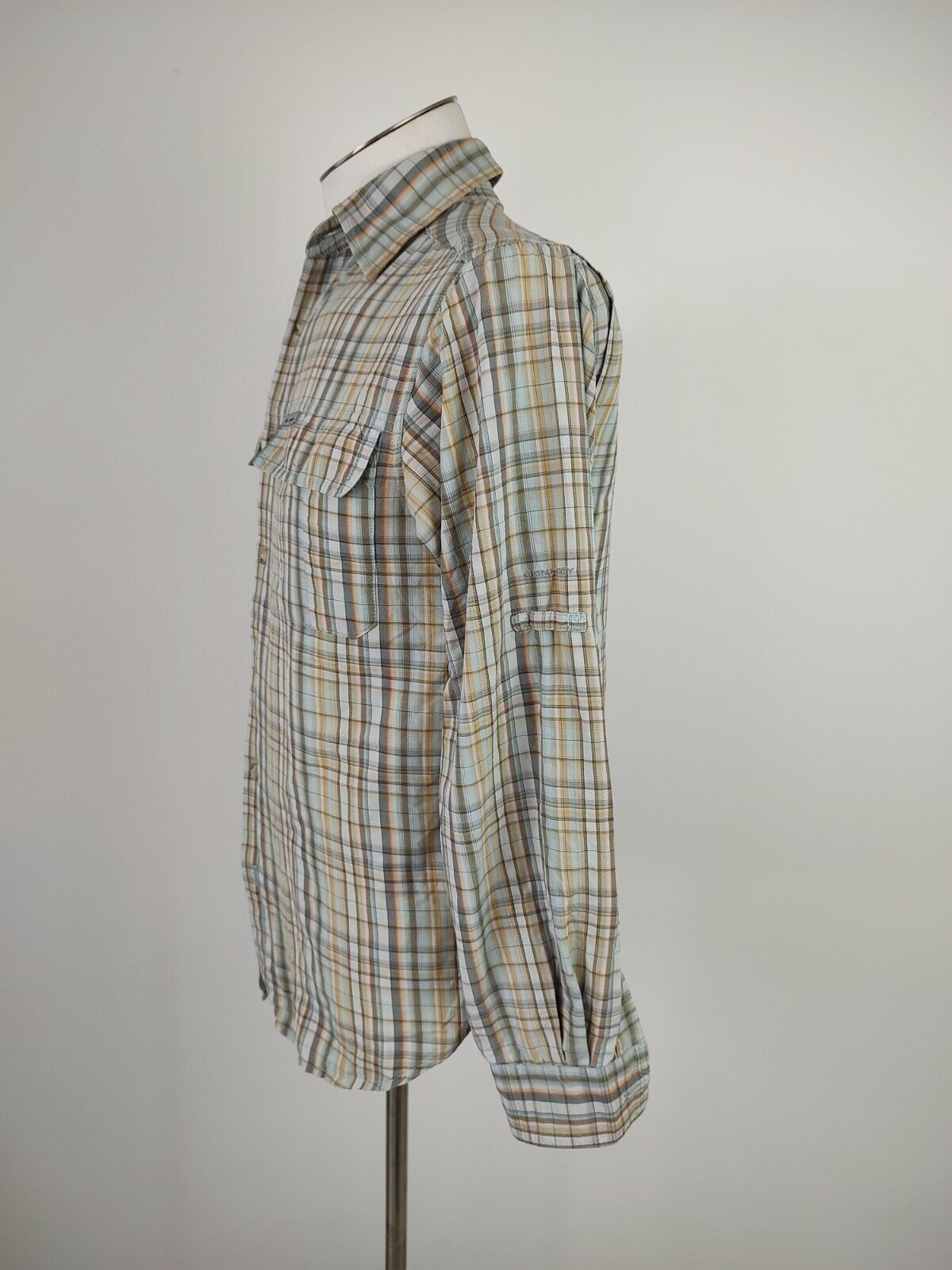 COLUMBIA CAMICIA UOMO TG. S MAN CASUAL VINTAGE  SHIRT NYLON