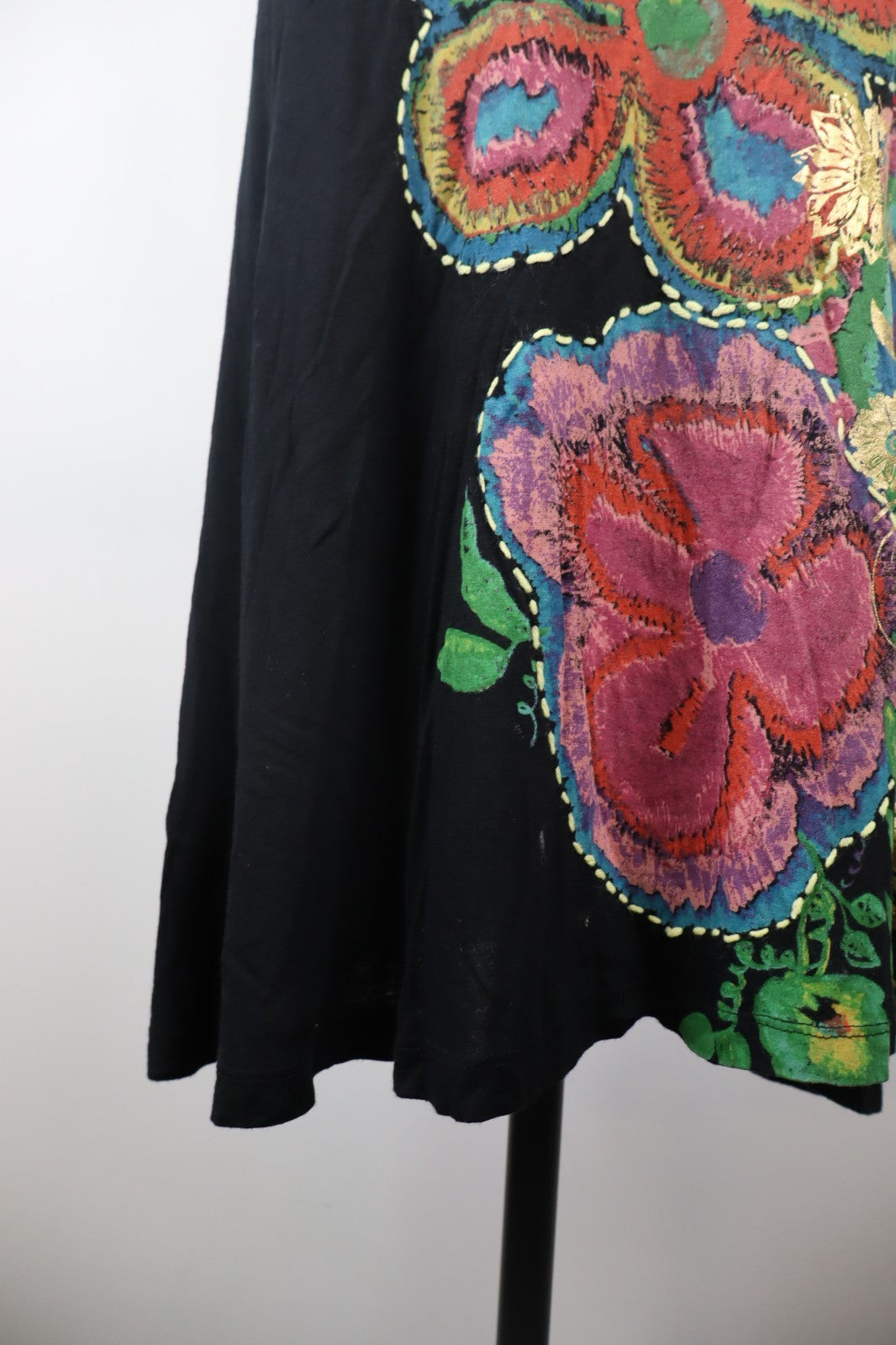 DESIGUAL VESTITO ABITO A BRETELLE DONNA TG L WOMAN CASUAL VINTAGE DRESS FLOREALE