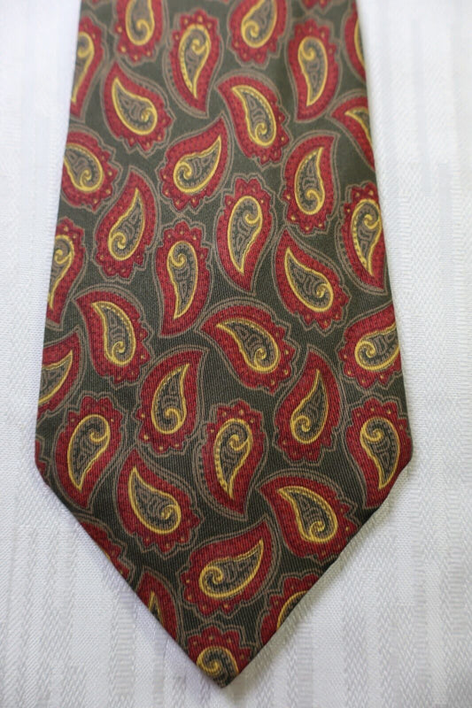 OLIVER by VALENTINO 100%  SILK TIE SETA CRAVATTA NECKTIE MADE IN ITALY
