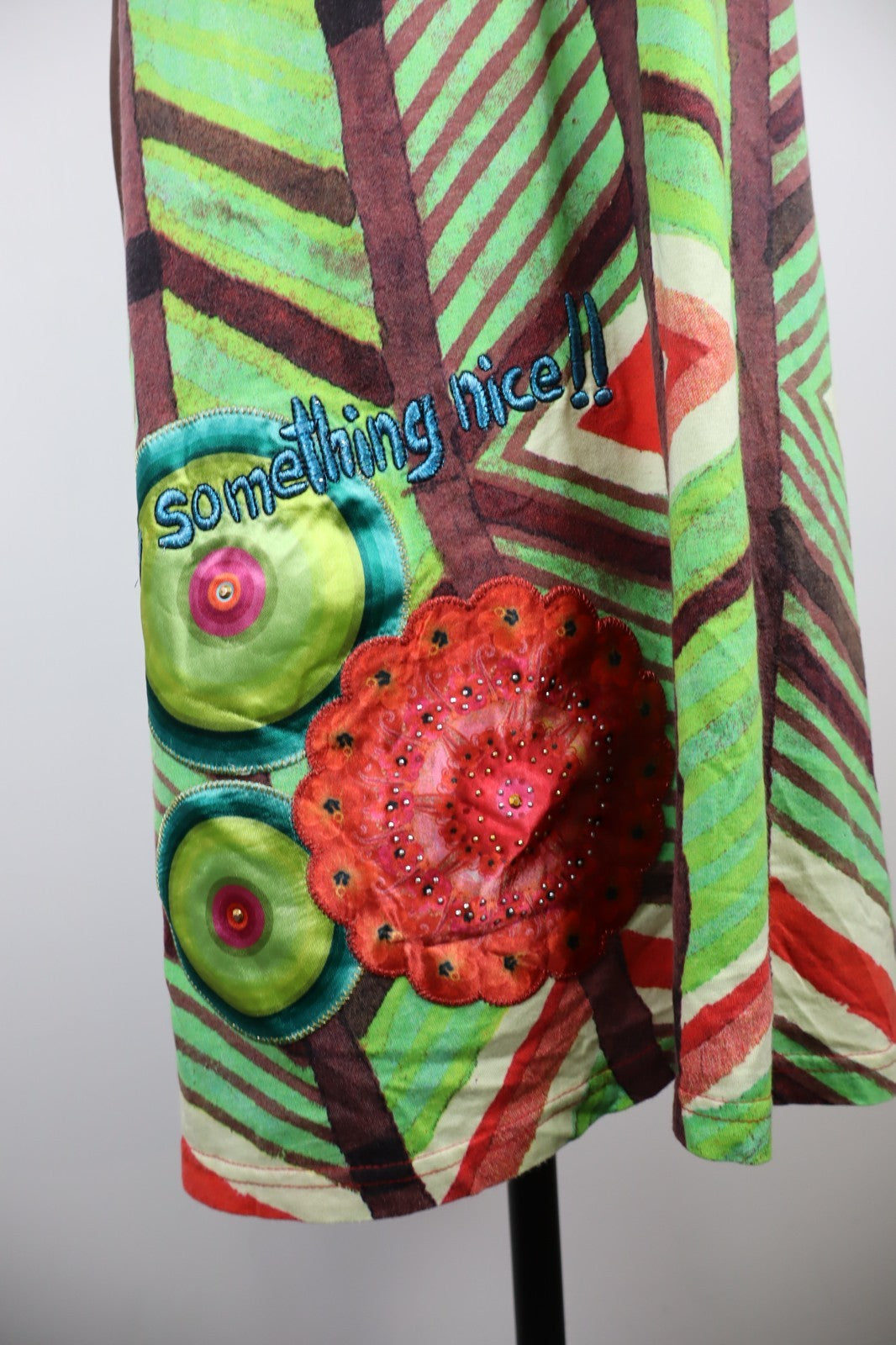 DESIGUAL VESTITO ABITO A BRETELLE DONNA TG XL WOMAN CASUAL VINTAGE DRESS CANOTTA