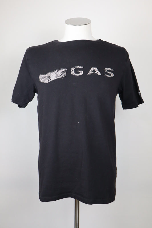 GAS MAGLIA UOMO TG. S MAN T-SHIRT VINTAGE CASUAL LOGO ITALY COTONE