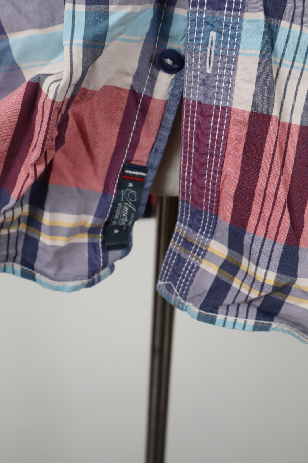 TOMMY HILFIGER CAMICIA UOMO COTONE TG. L MAN CASUAL VINTAGE COTTON SHIRT