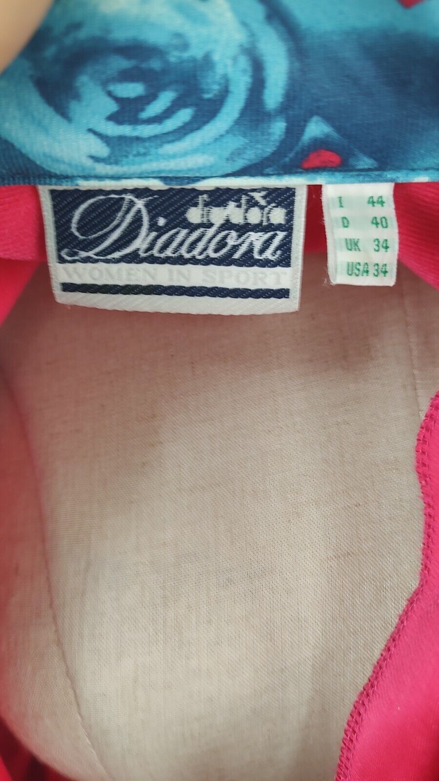 DIADORA GIACCA SPORTIVA FELPA DONNA Tg. 44 WOMAN SPORT JACKET SWEATSHIRT