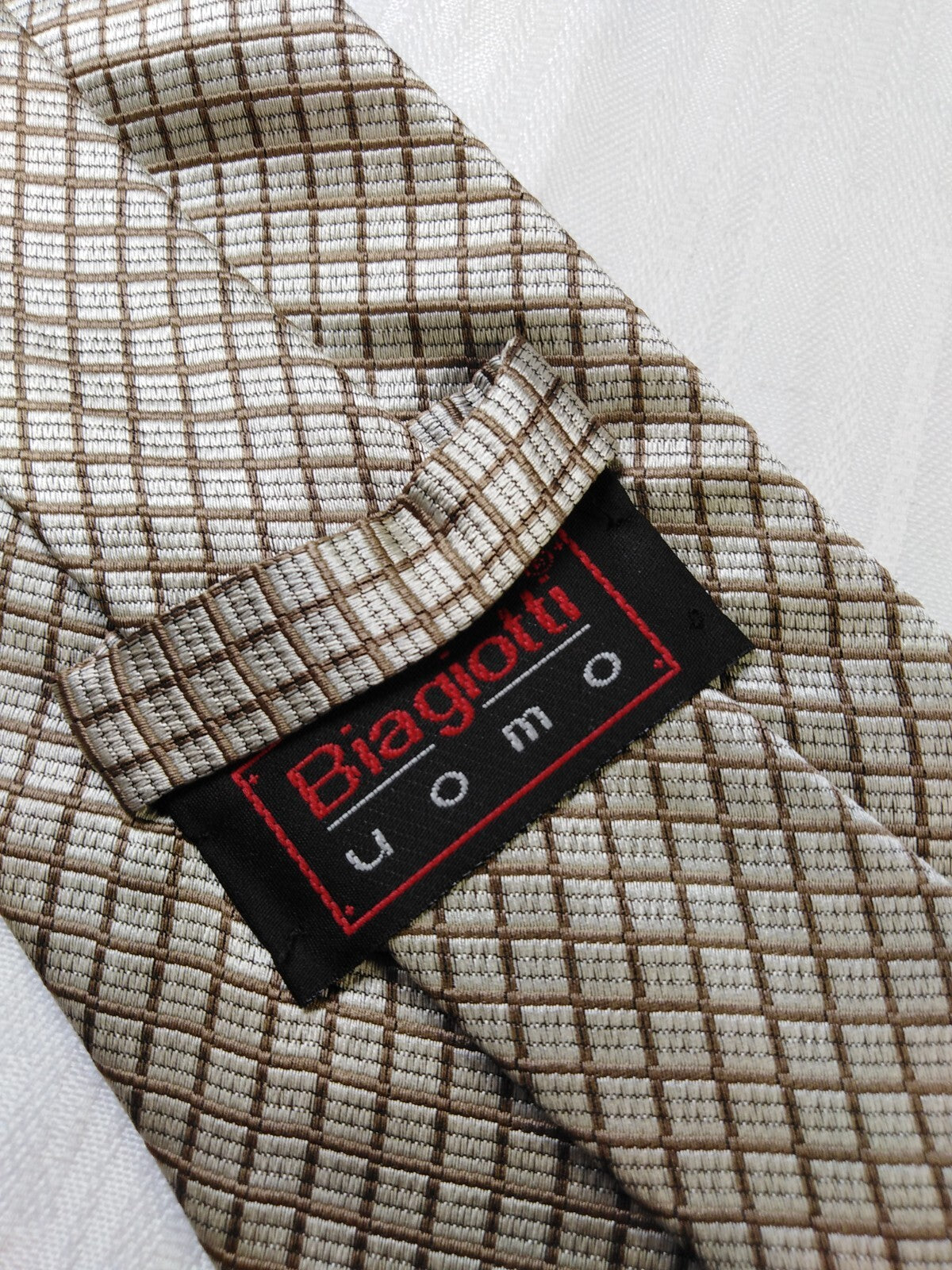 BIAGIOTTI 100% SILK TIE SETA CRAVATTA NECKTIE MADE IN ITALIA CLASSIC