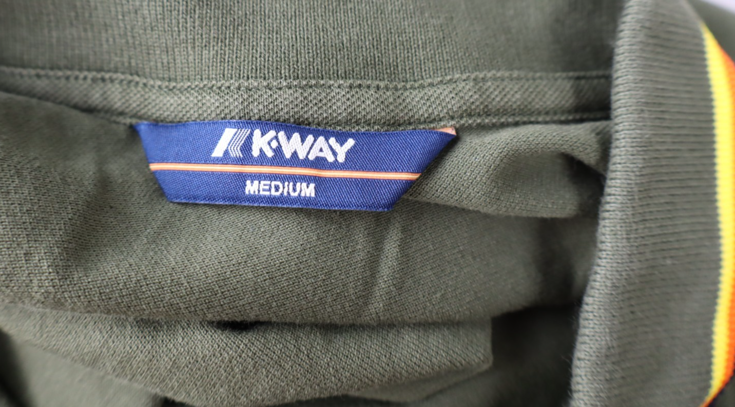 KWAY MAGLIA POLO UOMO COTONE TG M MAN COTTON T-SHIRT CASUAL VINTAGE VERDE LOGO
