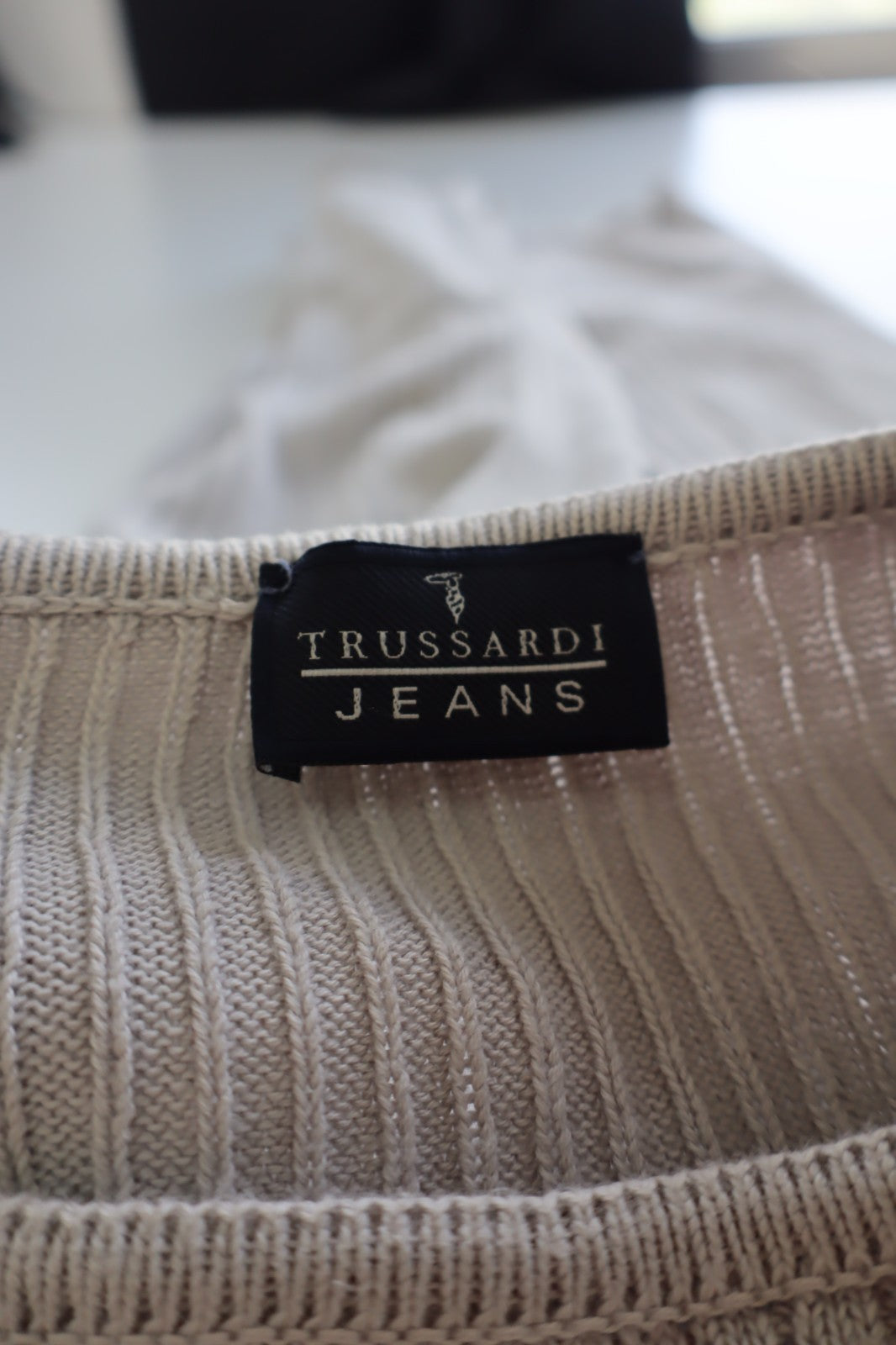 TRUSSARDI JEANS MAGLIA DONNA TG. L WOMAN CASUAL VINTAGE T-SHIRT TOP MAGLIONE