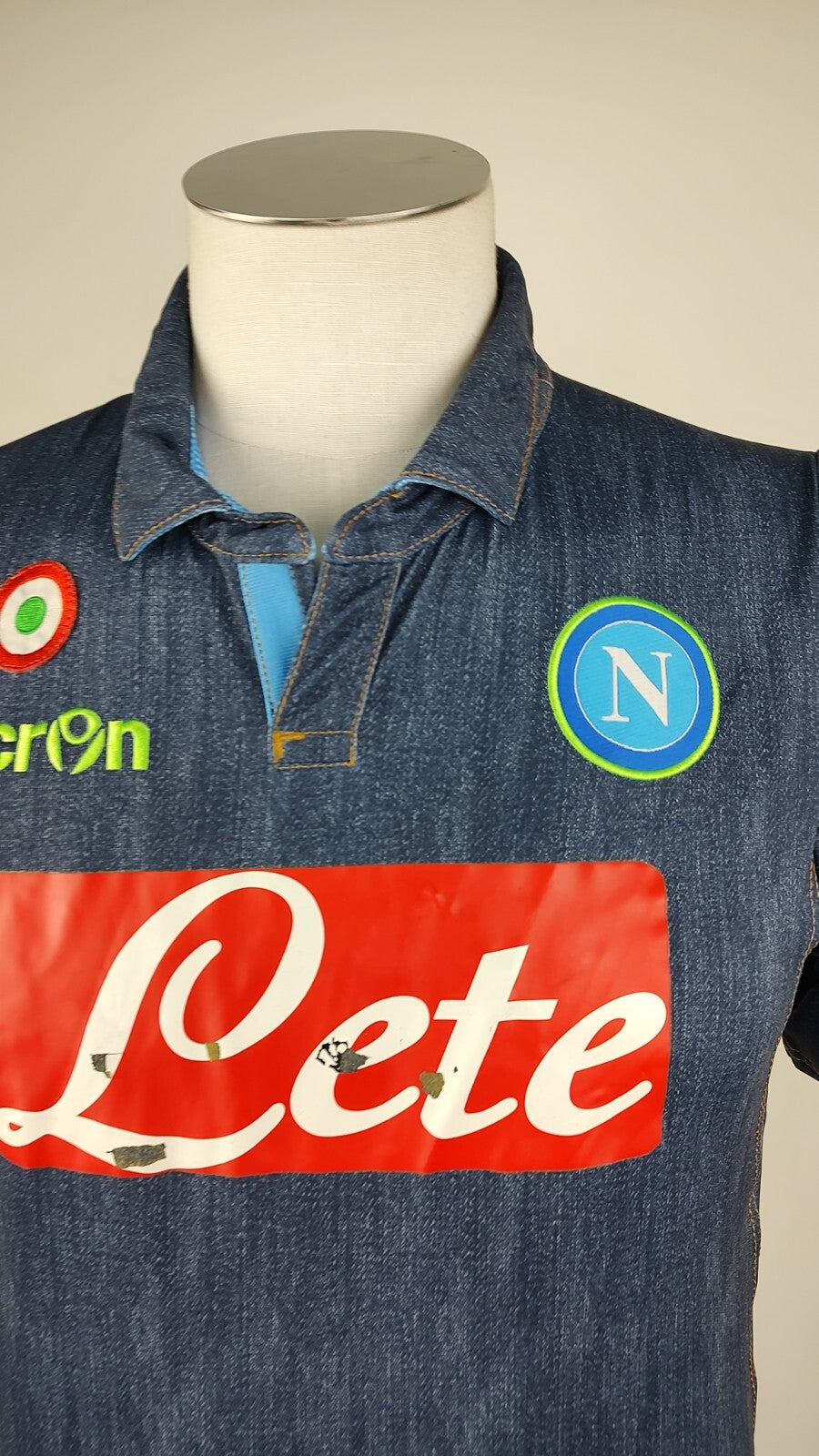 MACRON NAPOLI MAGLIA CALCIO UOMO Tg M SOCCER TRIKOT MAN JERSEY 14/15 CAMO