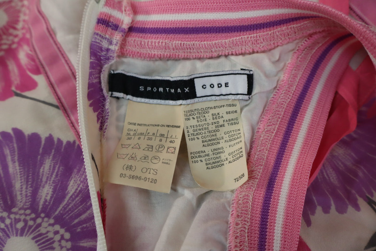 SPORTMAX CANOTTA MAGLIA SMANICATA DONNA TG. 40 WOMAN CASUAL VINTAGE T-SHIRT TOP