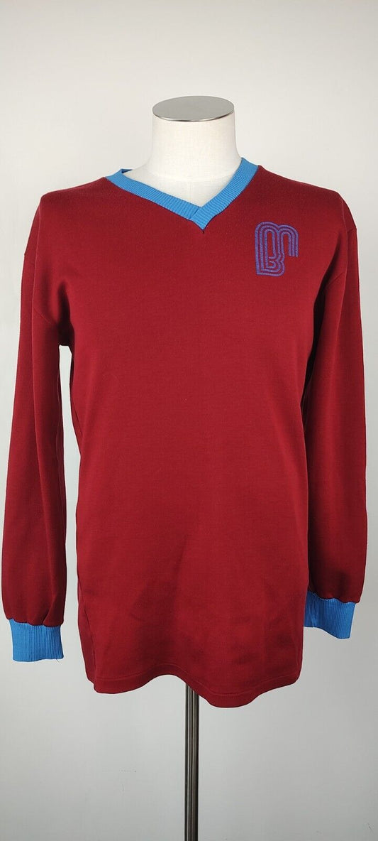BN  FELPA SPORT CALCIO UOMO Tg XL VINTAGE JACKET SWEATSHIRT COTONE