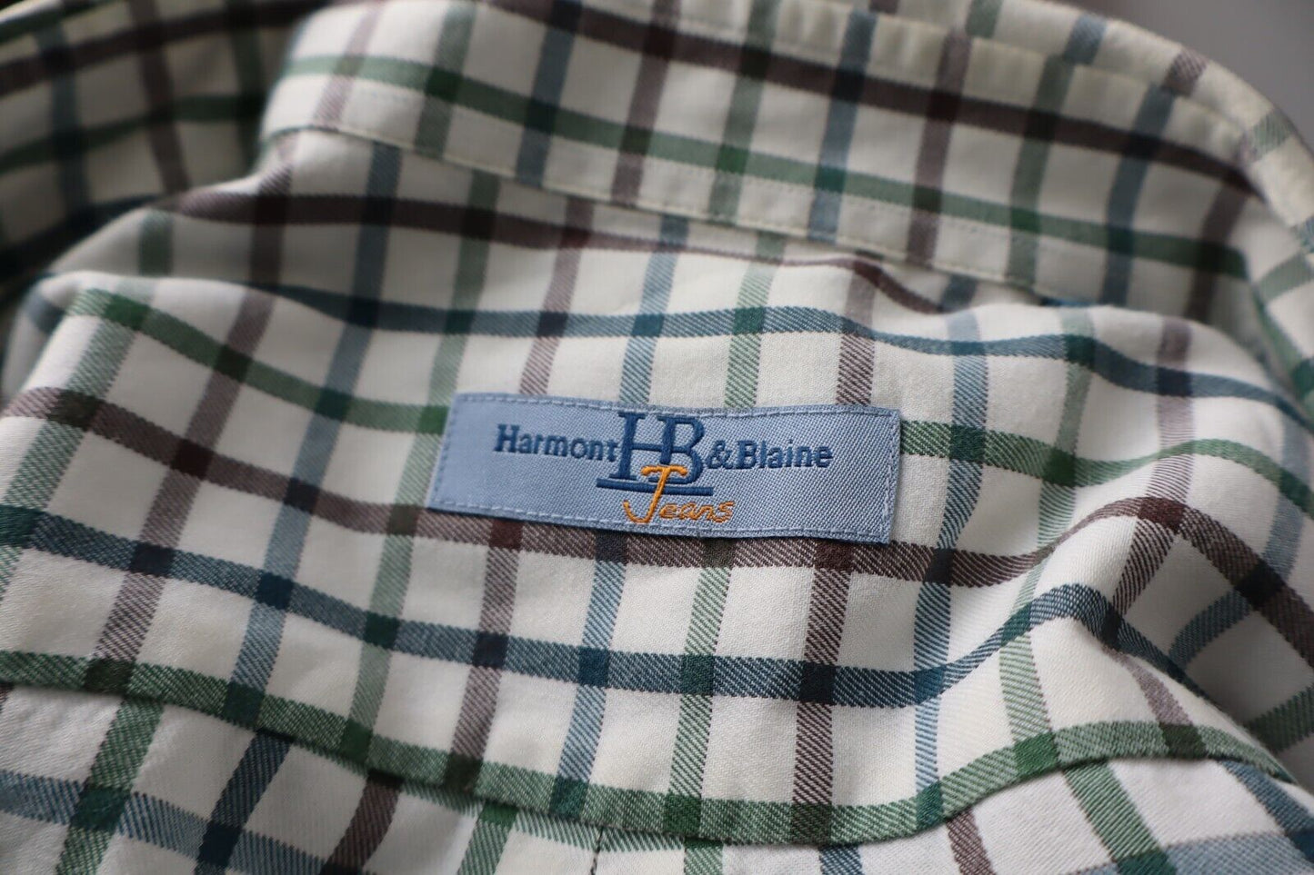 HARMONT & BLAINE CAMICIA UOMO TG. S MAN CASUAL VINTAGE SHIRT COTONE COTTON